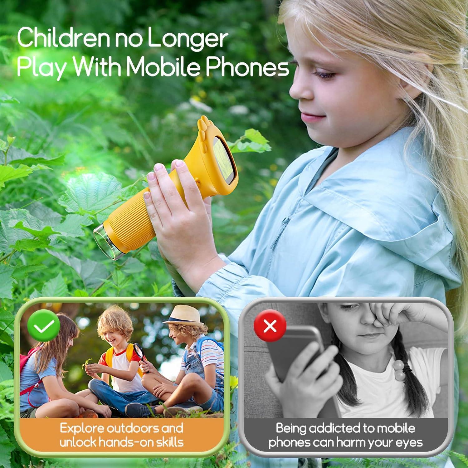 Microscopio de bolsillo WINWEND 1000X para niños - Digital