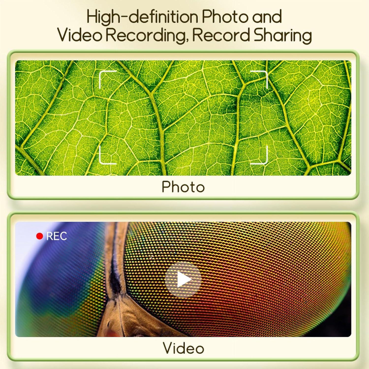 Microscopio de bolsillo WINWEND 1000X para niños - Digital