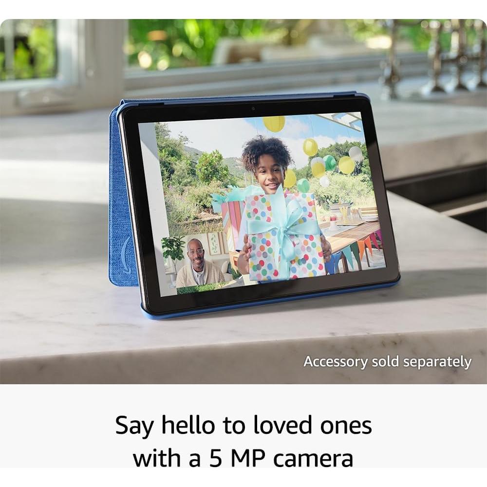 Amazon Fire HD 10 tablet (newest model) built for relaxation, 10.1" vibrant Full HD screen, octa-core processor, 3 GB RAM, 32 GB, Black