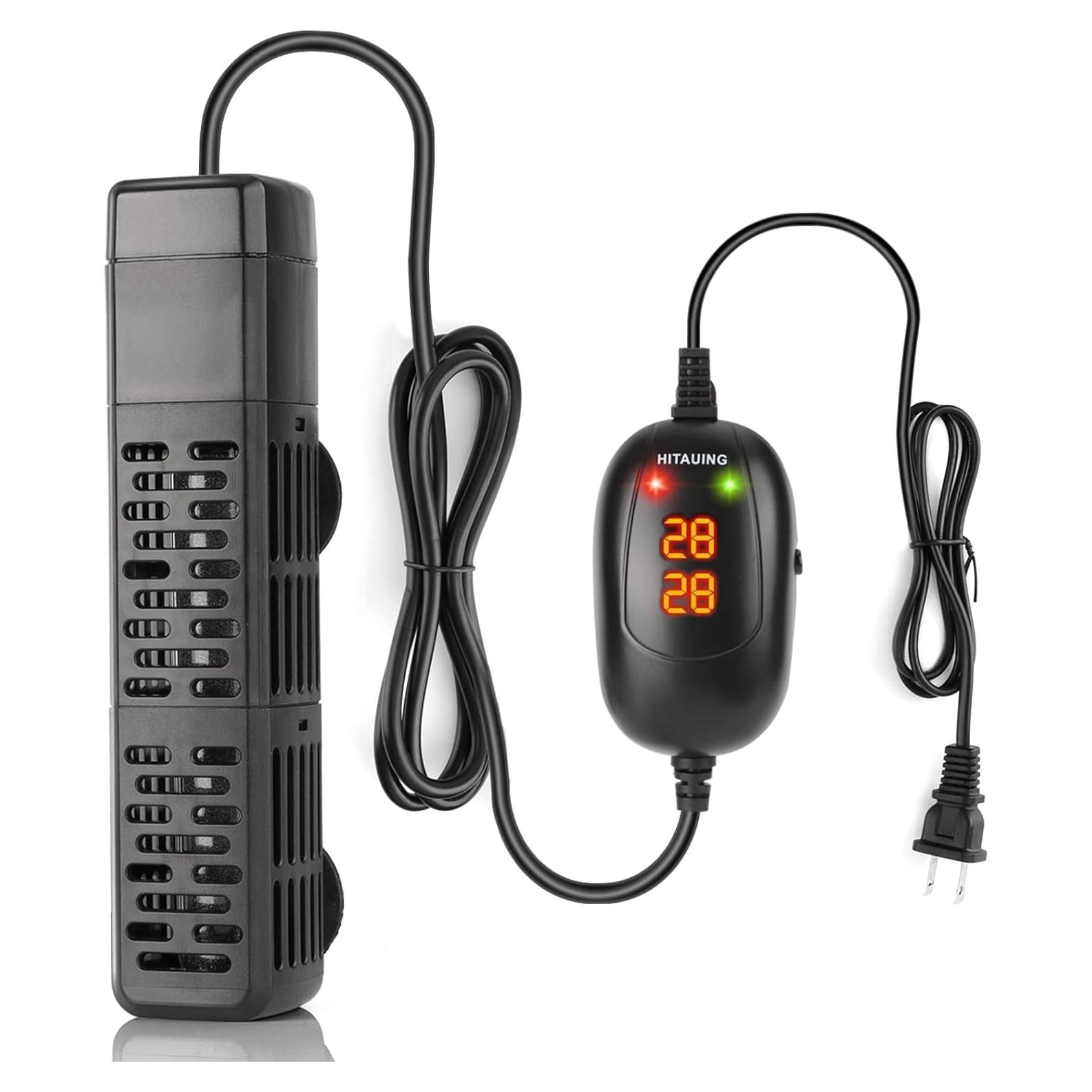 Calentador de Acuario HiTauing 50W Sumergible con Control Digital