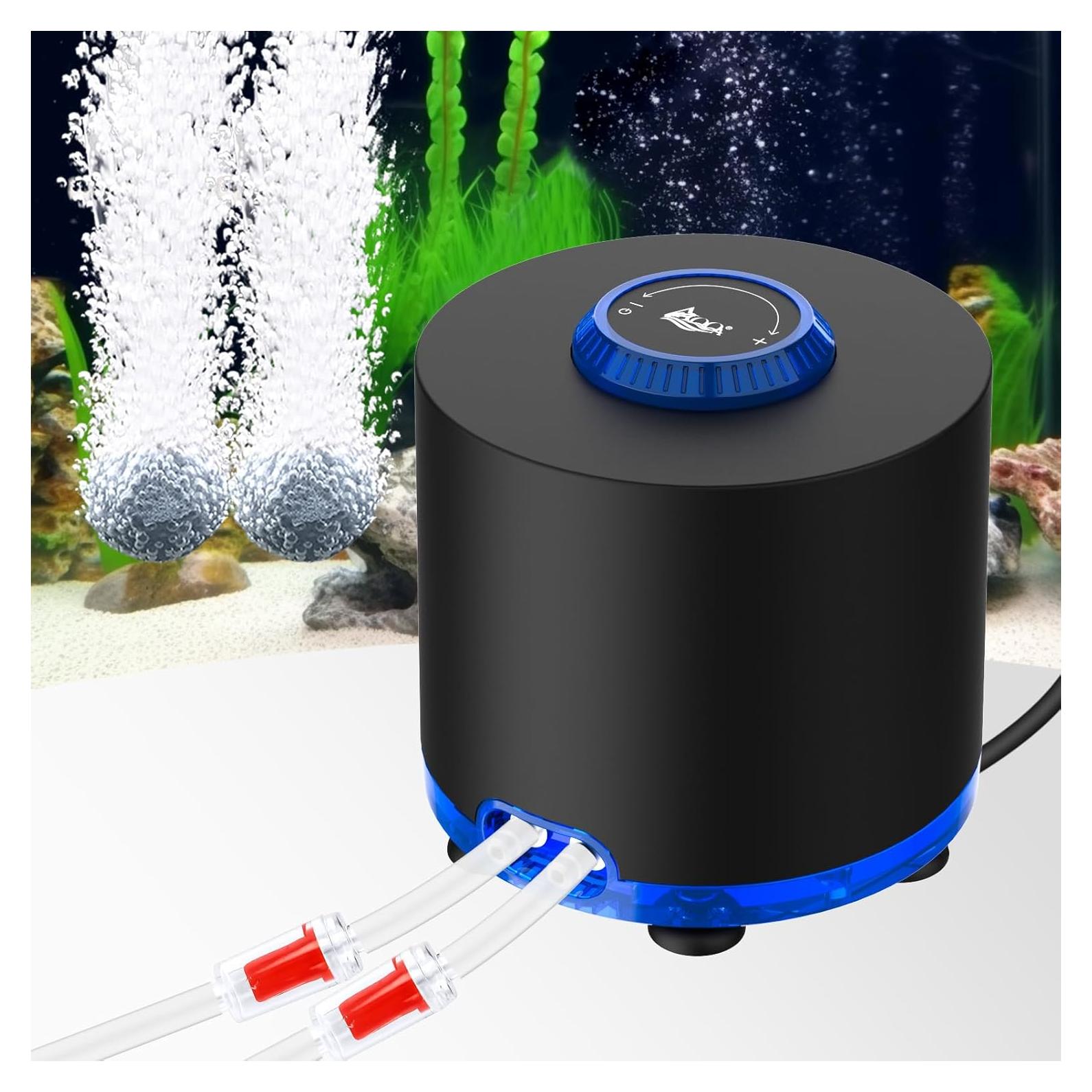Bomba de Aire AQQA 3W para Acuario hasta 303.9L Silenciosa