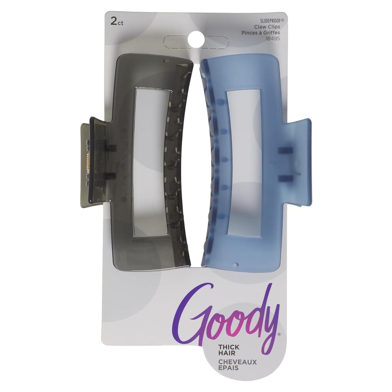 Clips de Garra Rectangular Grande Goody - 2 Piezas Antideslizantes