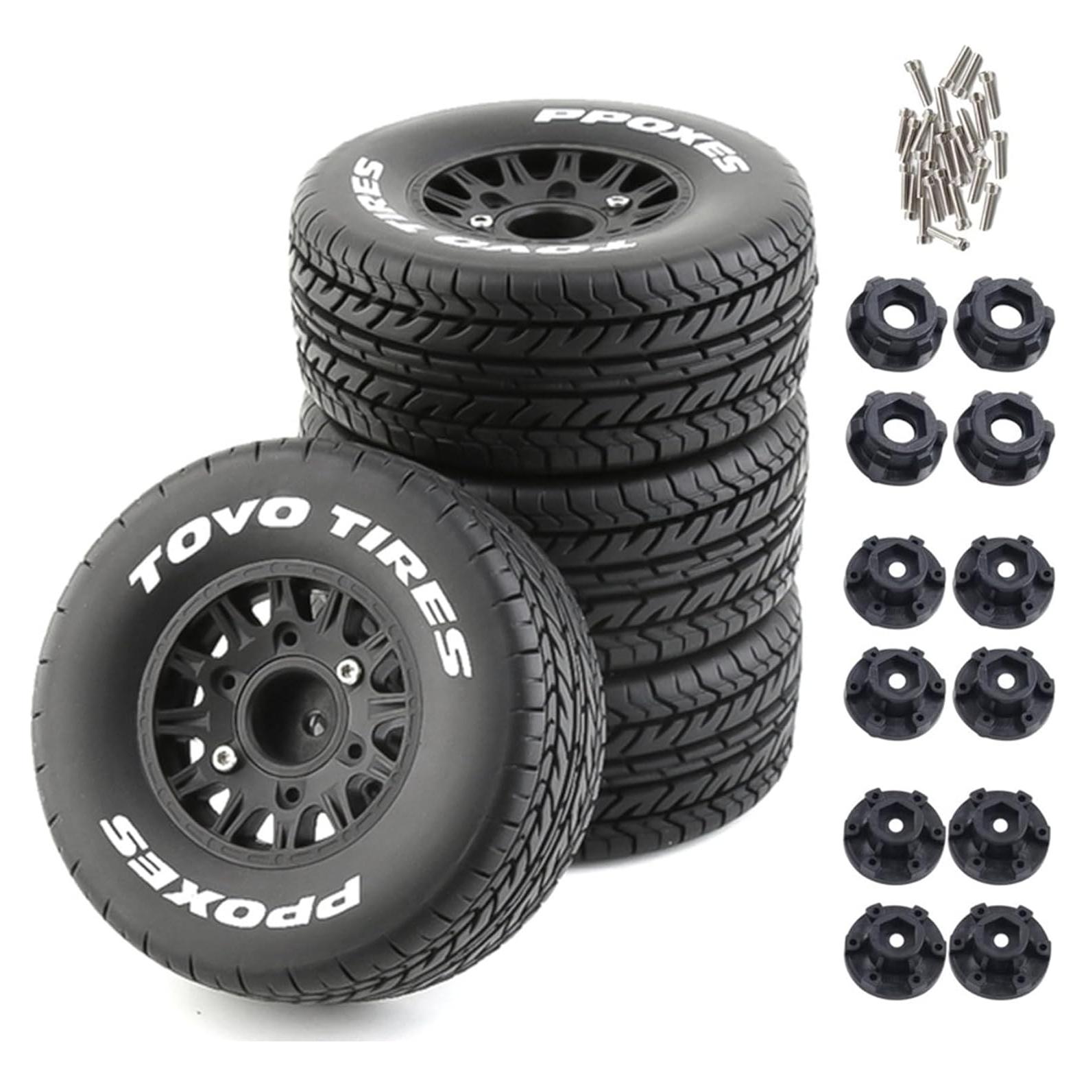 Neumáticos de Camión RC Chanmoo 1:8 1:10 4PCS Caucho