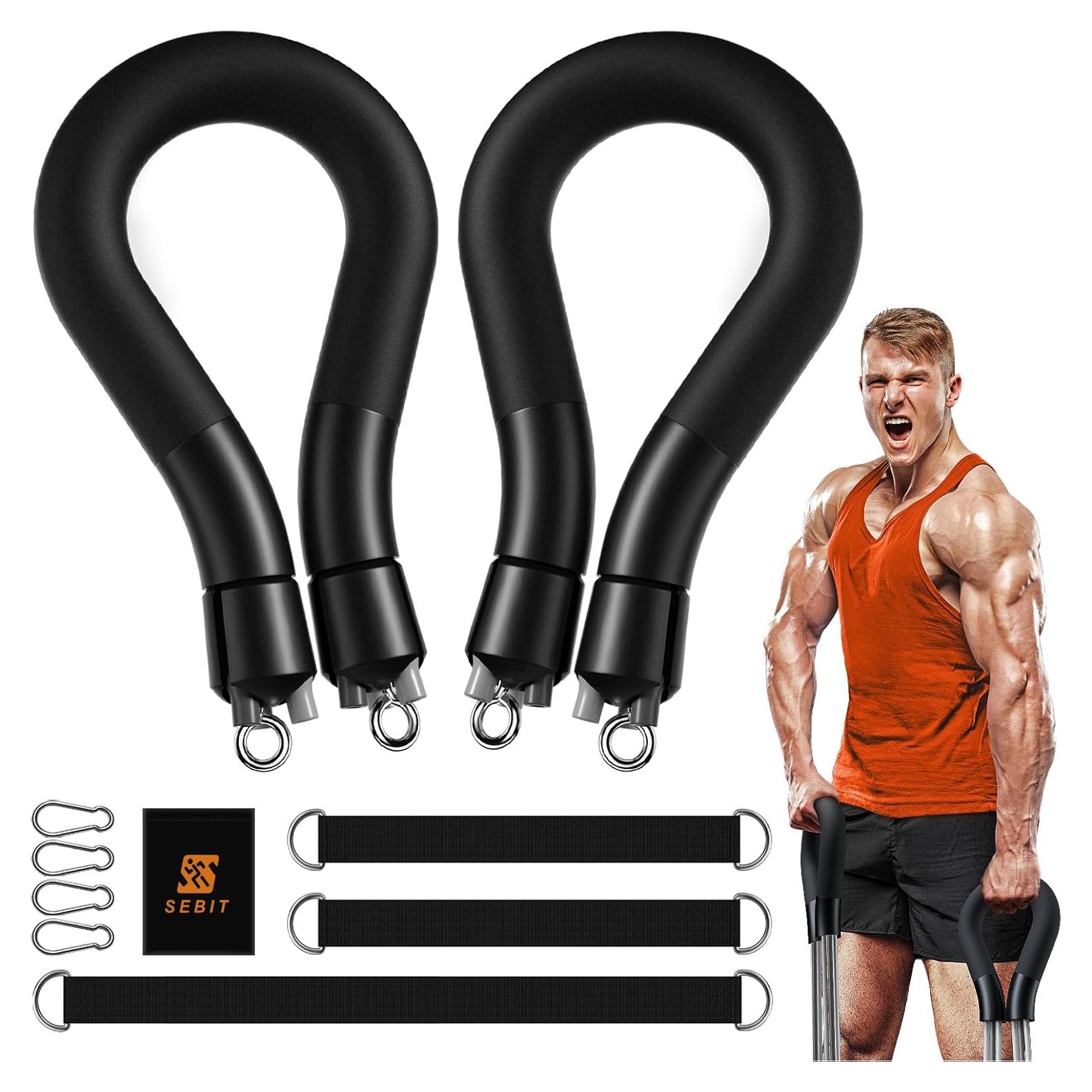 Bandas de Resistencia SEBIT con Mangos - Entrenamiento en Casa