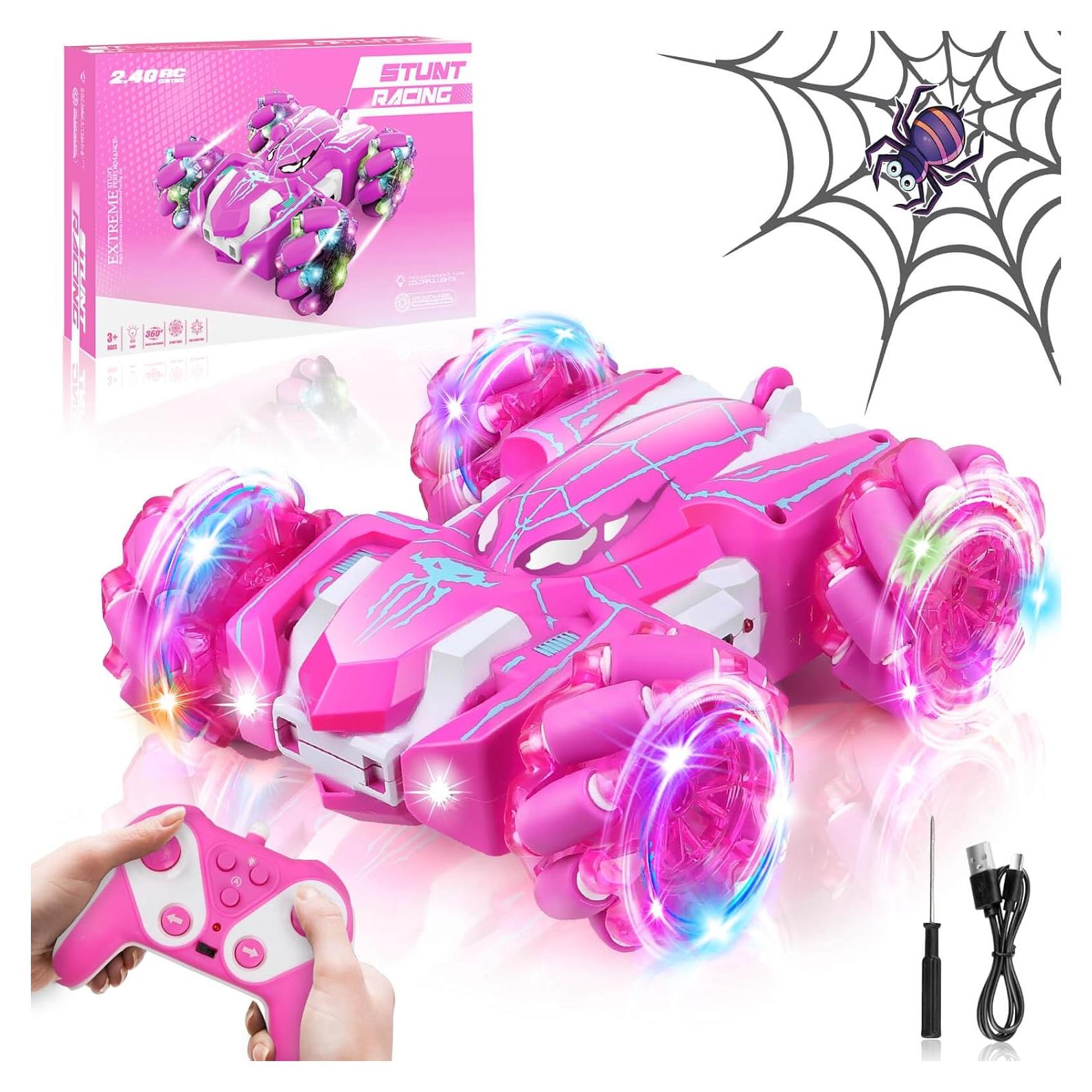 Coche de Control Remoto Dolanus LY-15 Rosa Acrobacias 360°