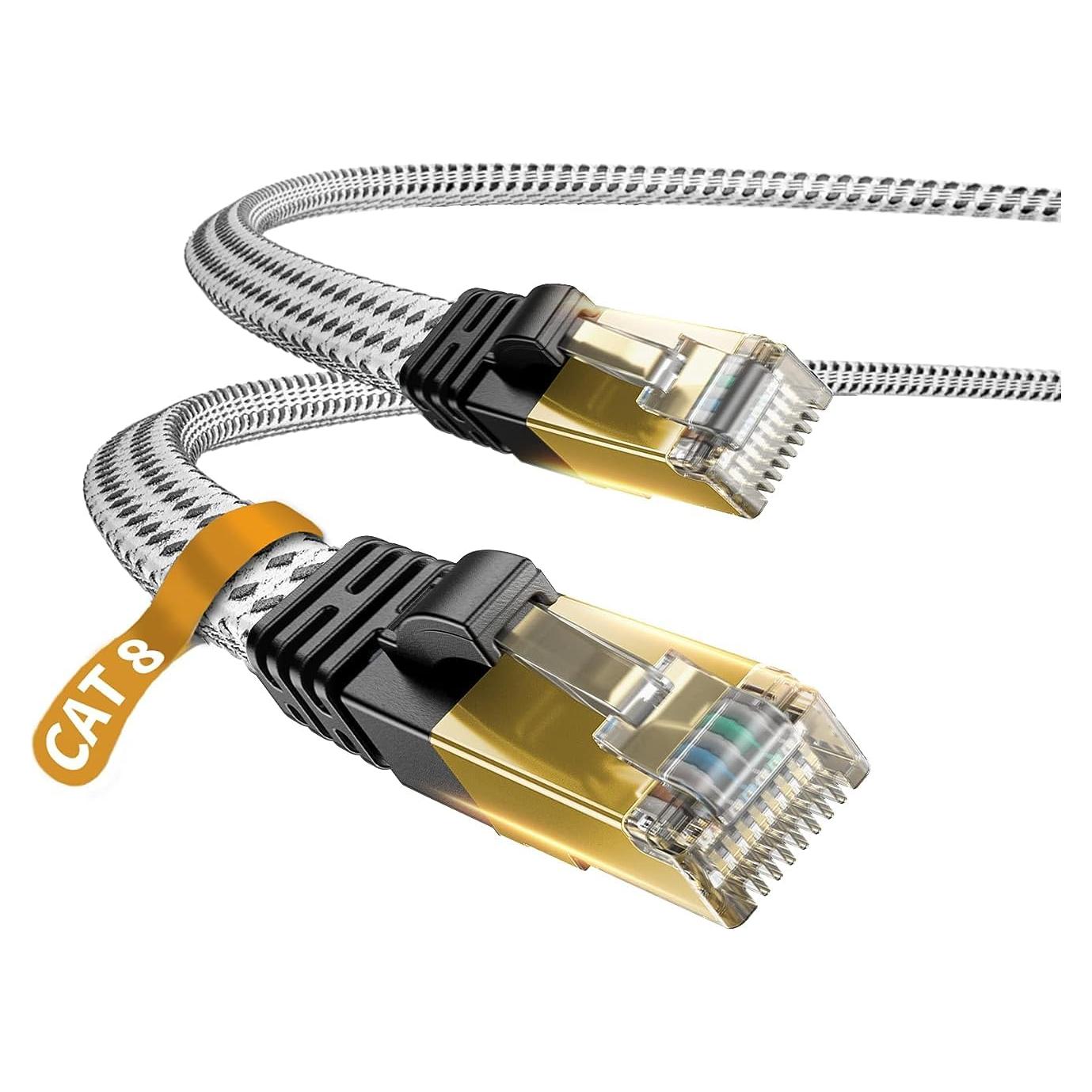 Cable Ethernet Cat 8 Danyee 0.49M Alta Velocidad STP RJ45