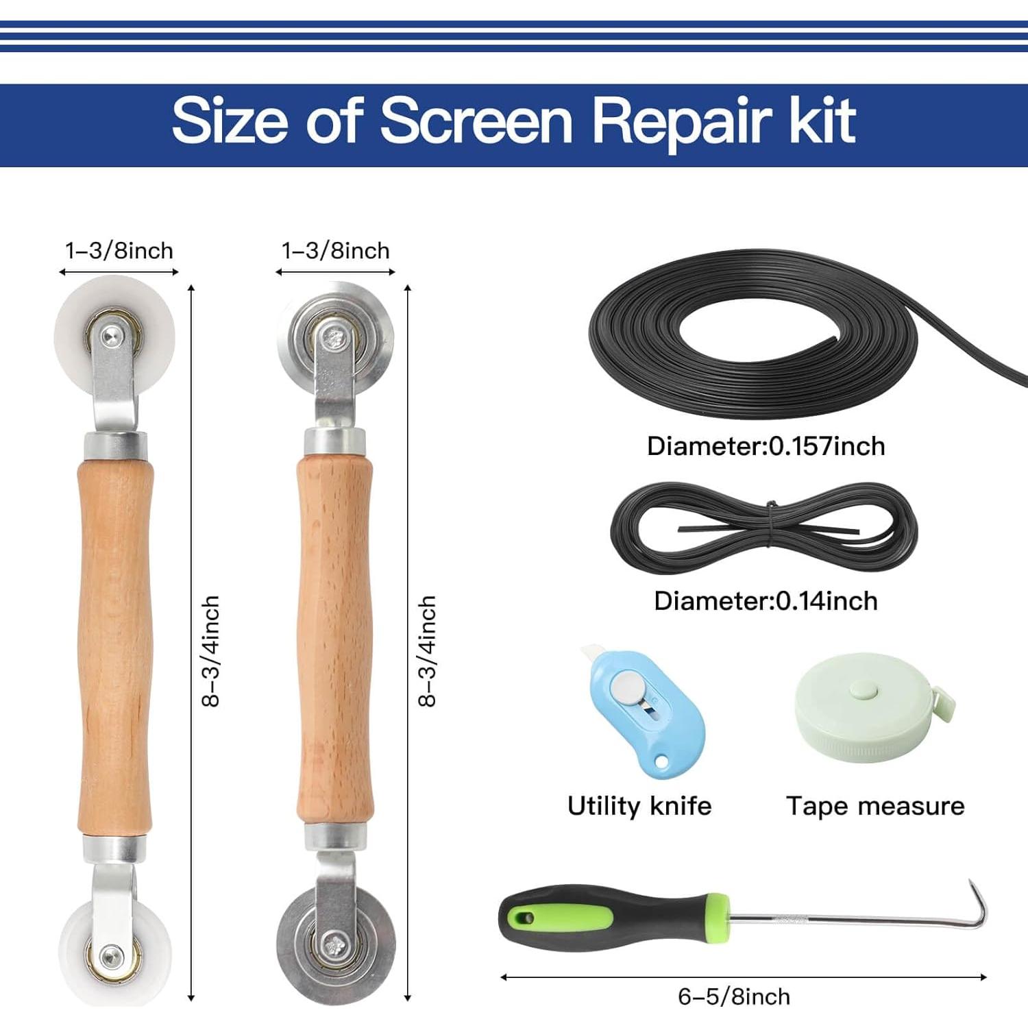 Kit de Reparación de Pantallas de Ventana Yolovit 121x299cm 8 en 1
