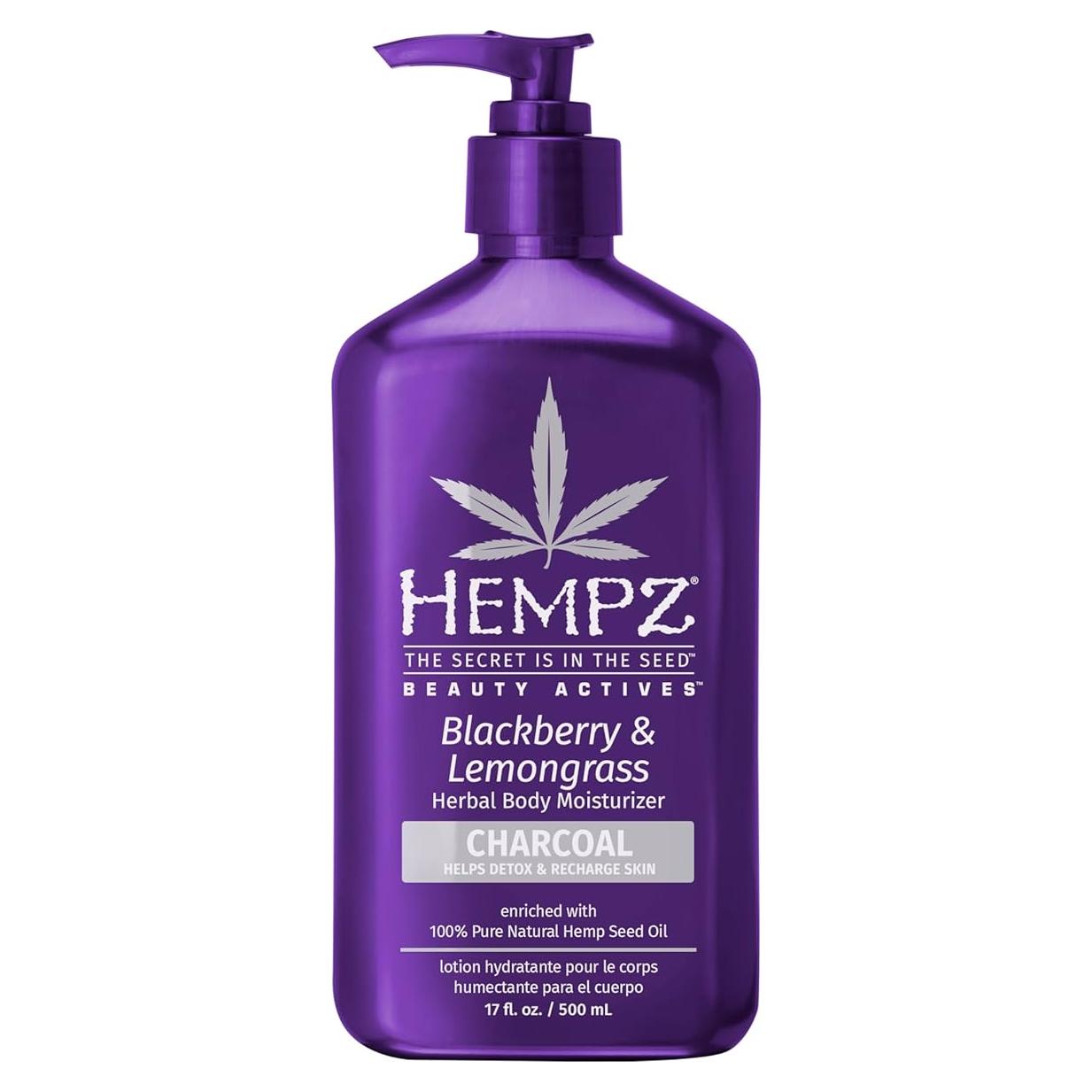 Crema Hidratante Hempz 482 ml Mora y Hierba de Limón