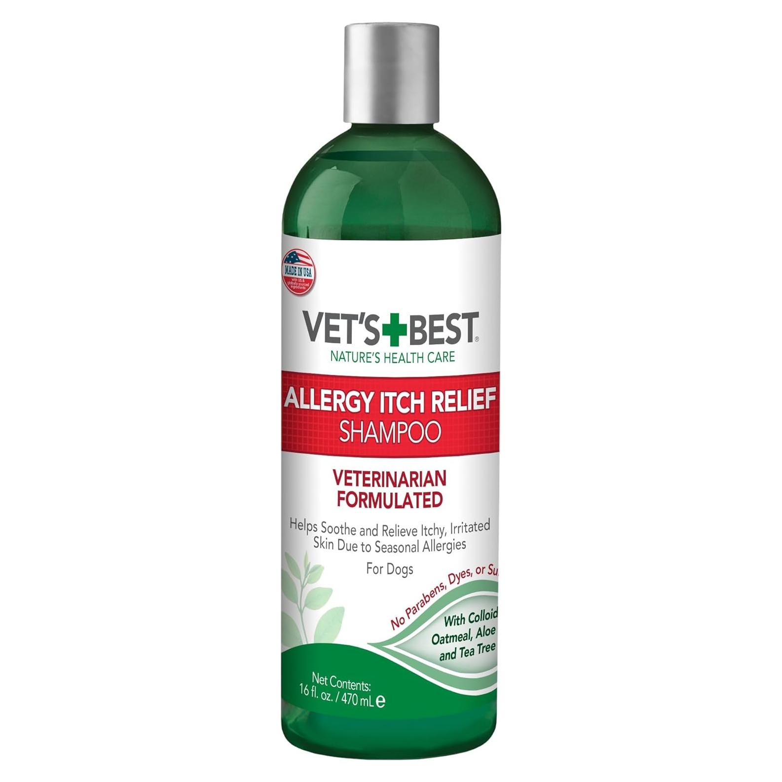 Champú para Perros Vet's Best 473 ml - Alivio Alergias y Picazón