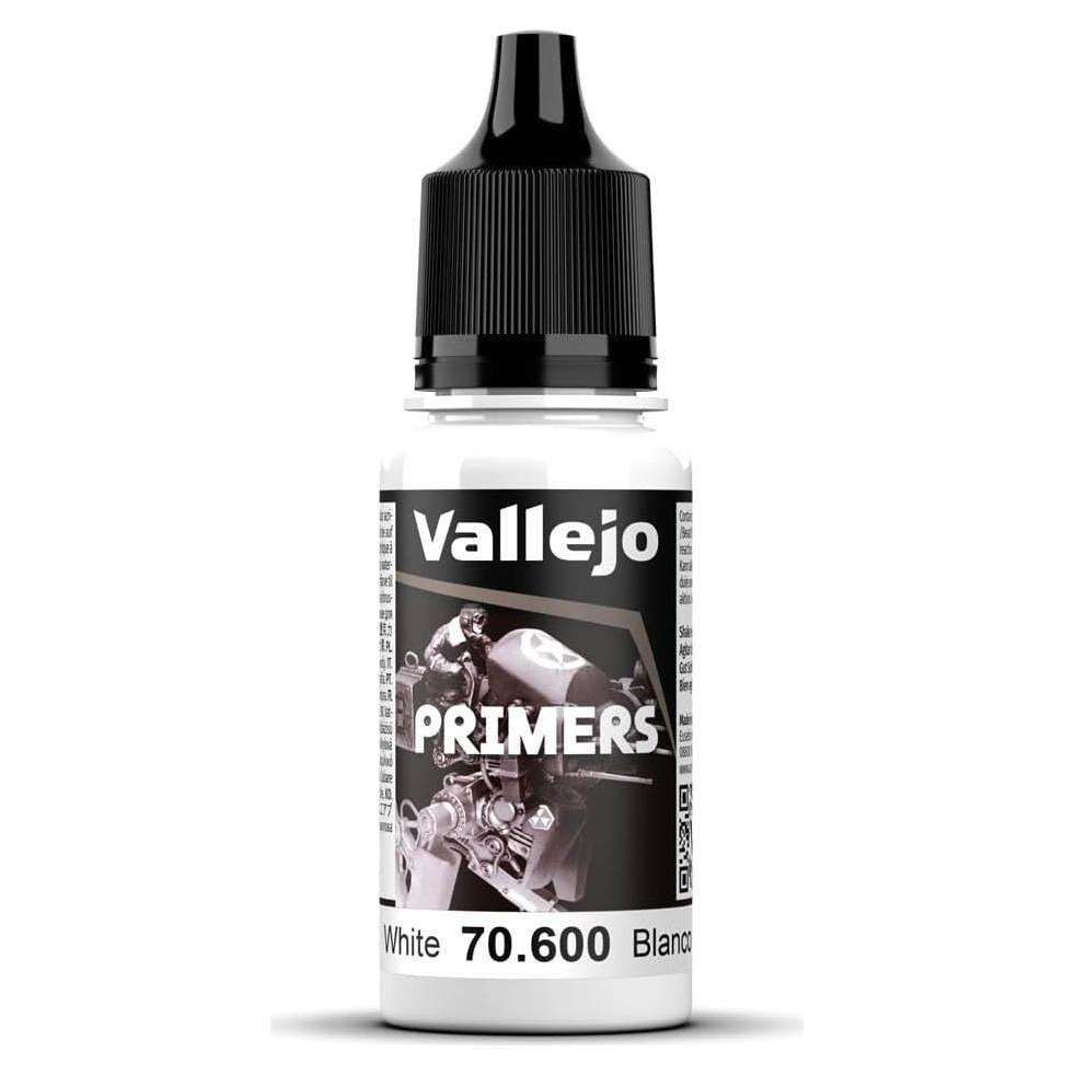 Imprimación Acrílica Blanca Vallejo 18 ml Mate para Aerografía