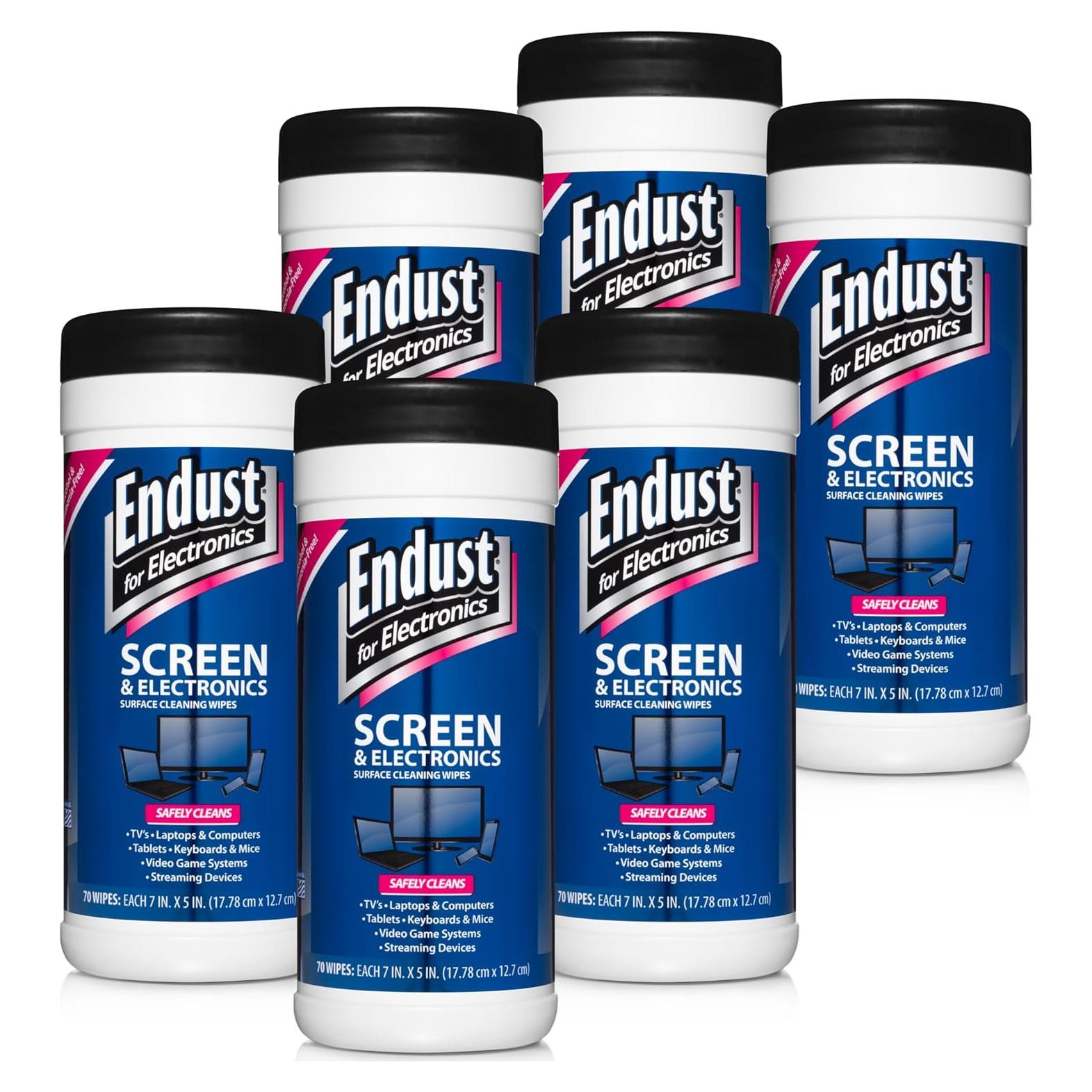 Toallitas de Limpieza para Electrónicos Endust 70 Unidades