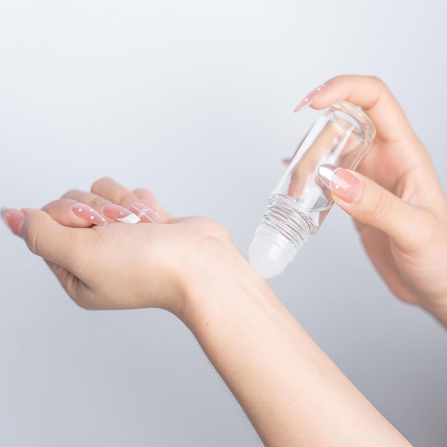 Botellas de Vidrio Vacías Cchenxxi 30ml con Rodillo - 2 Pcs