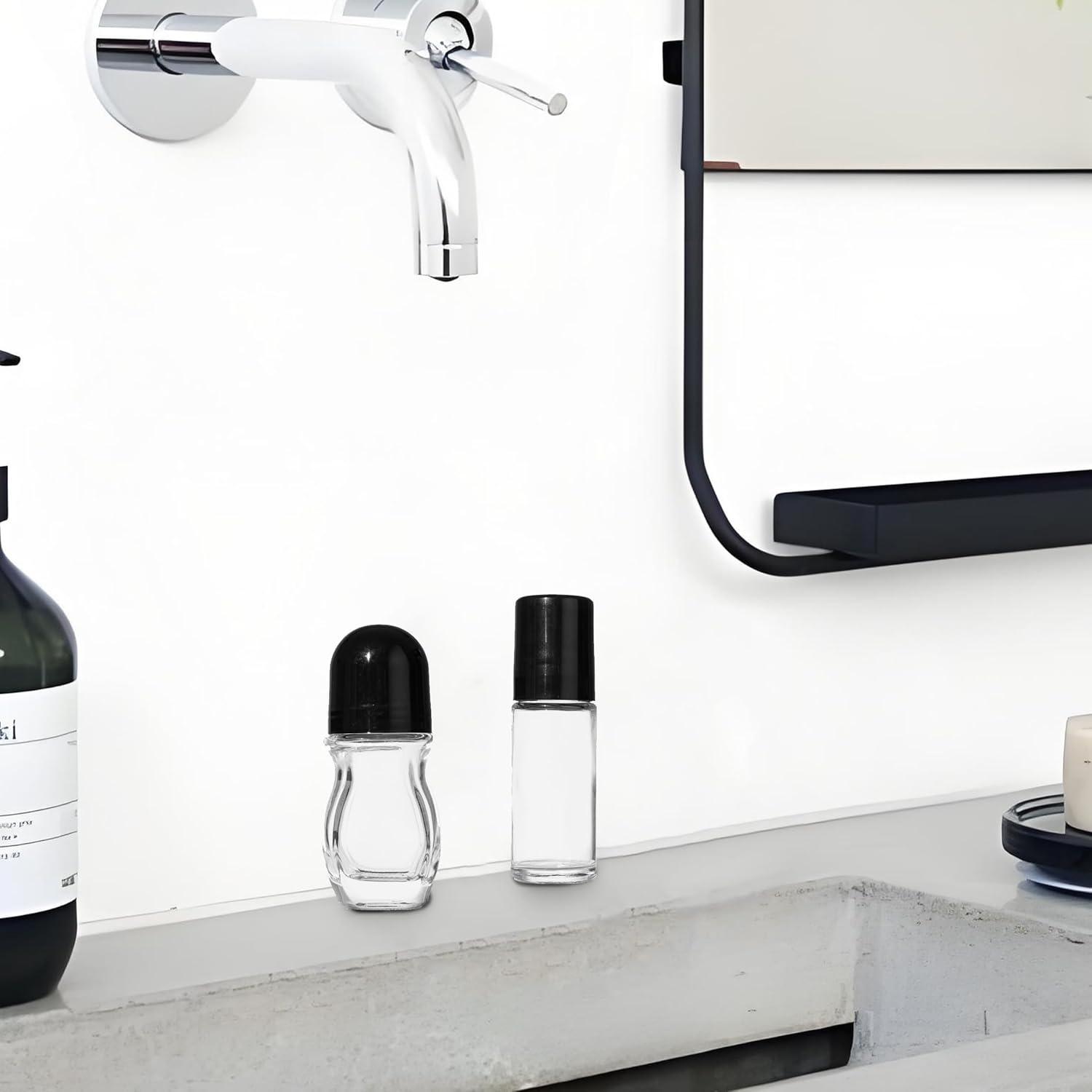 Botellas de Vidrio Vacías Cchenxxi 30ml con Rodillo - 2 Pcs