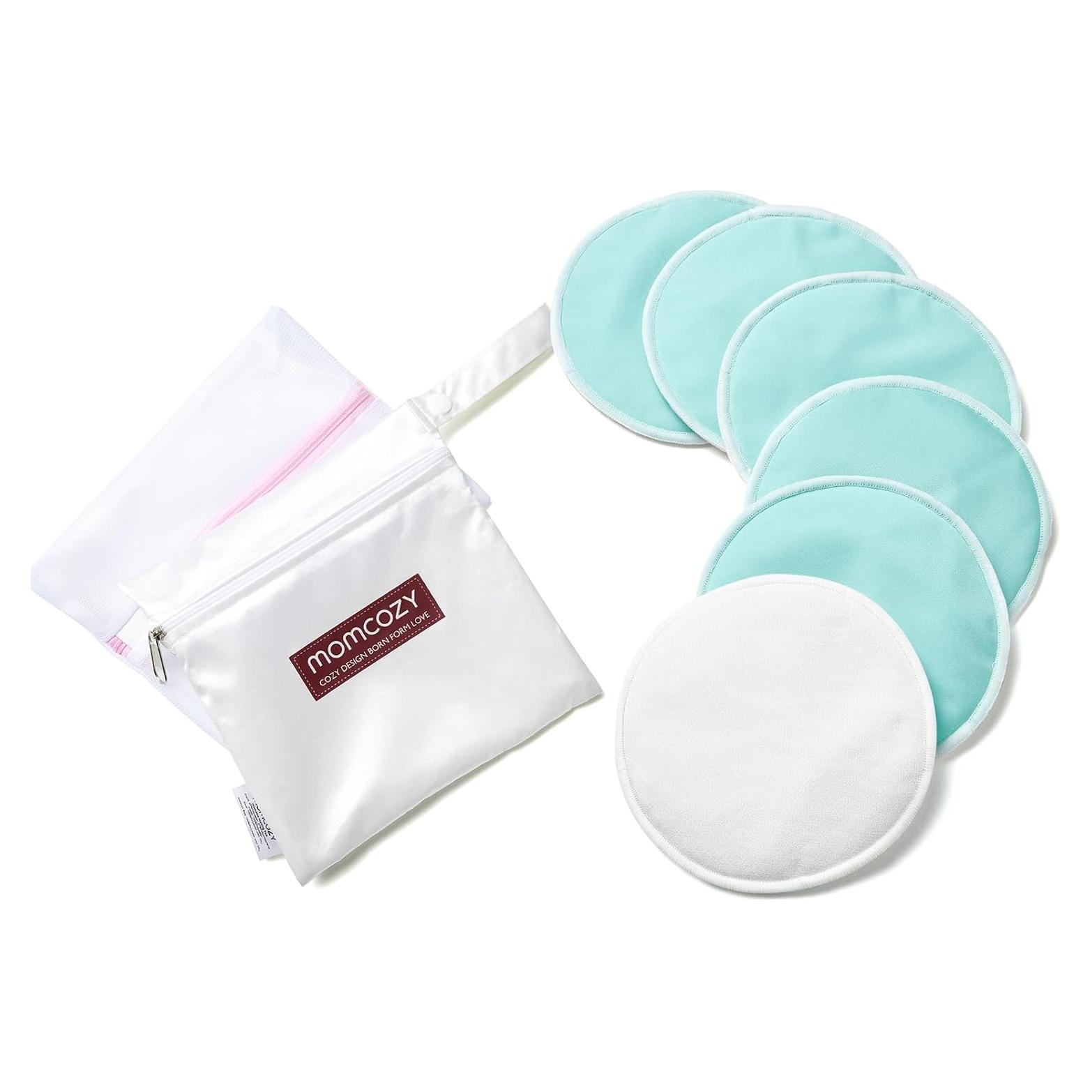 Almohadillas de Lactancia Reutilizables Momcozy 6 Piezas Gruesas