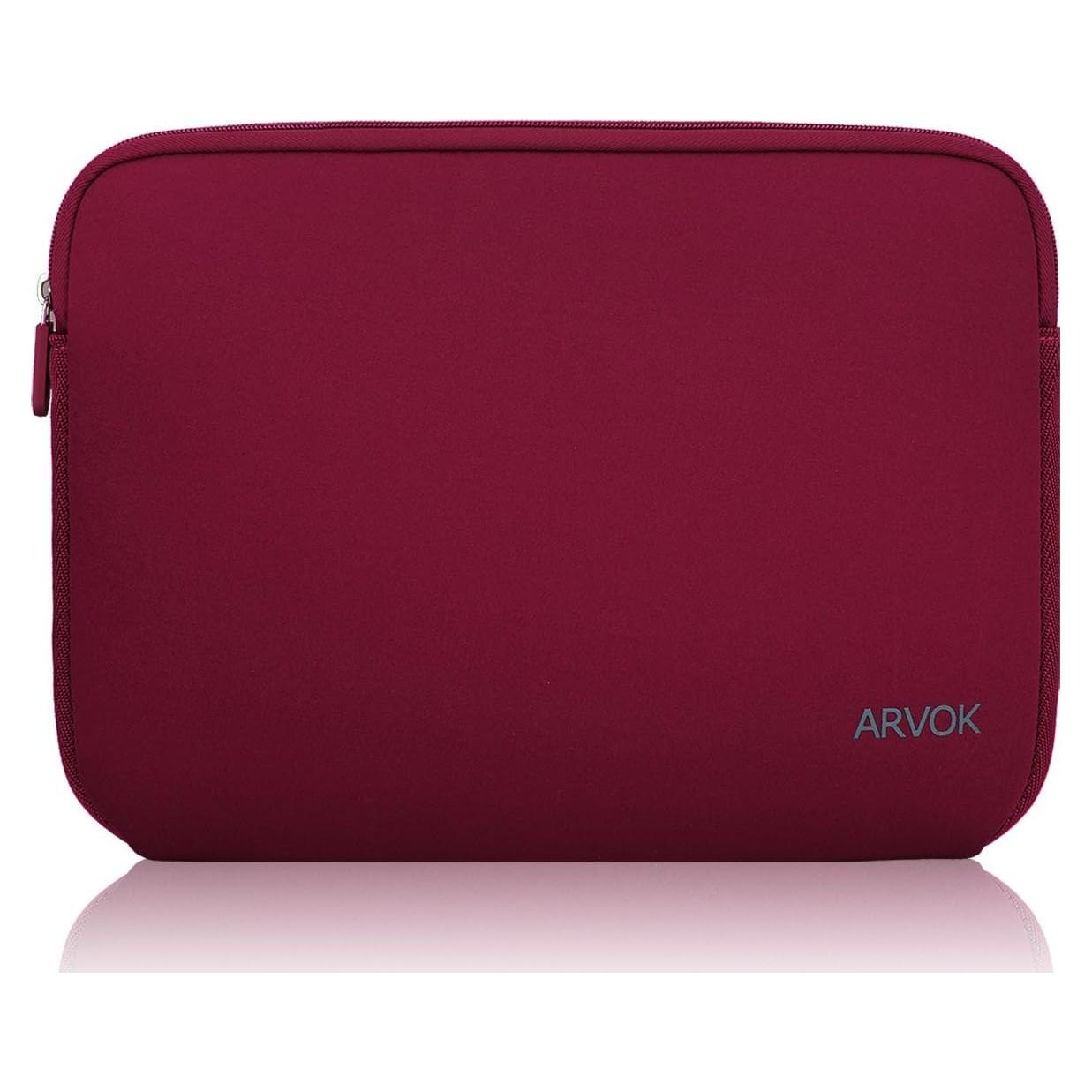 Funda Neopreno Arvok 11.6" Rojo Vino para Laptop
