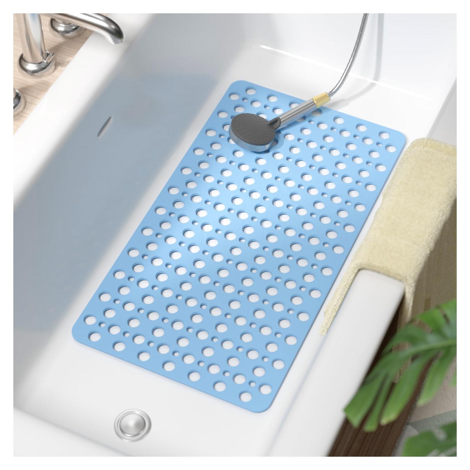 Alfombrilla de Baño Antideslizante HITSLAM 71x38 cm Azul