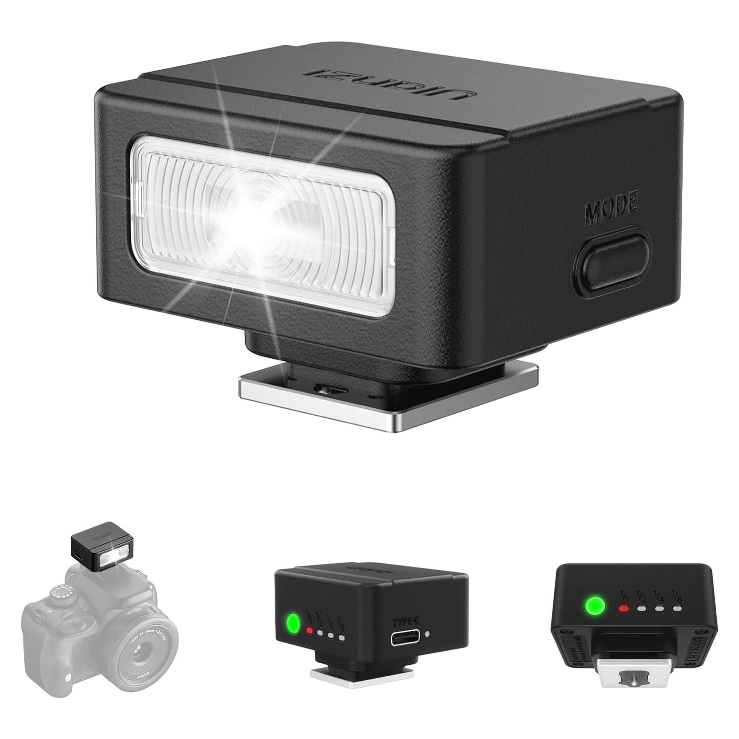 Mini Flash Speedlite ULANZI SL01 GN8 6500K para Cámara