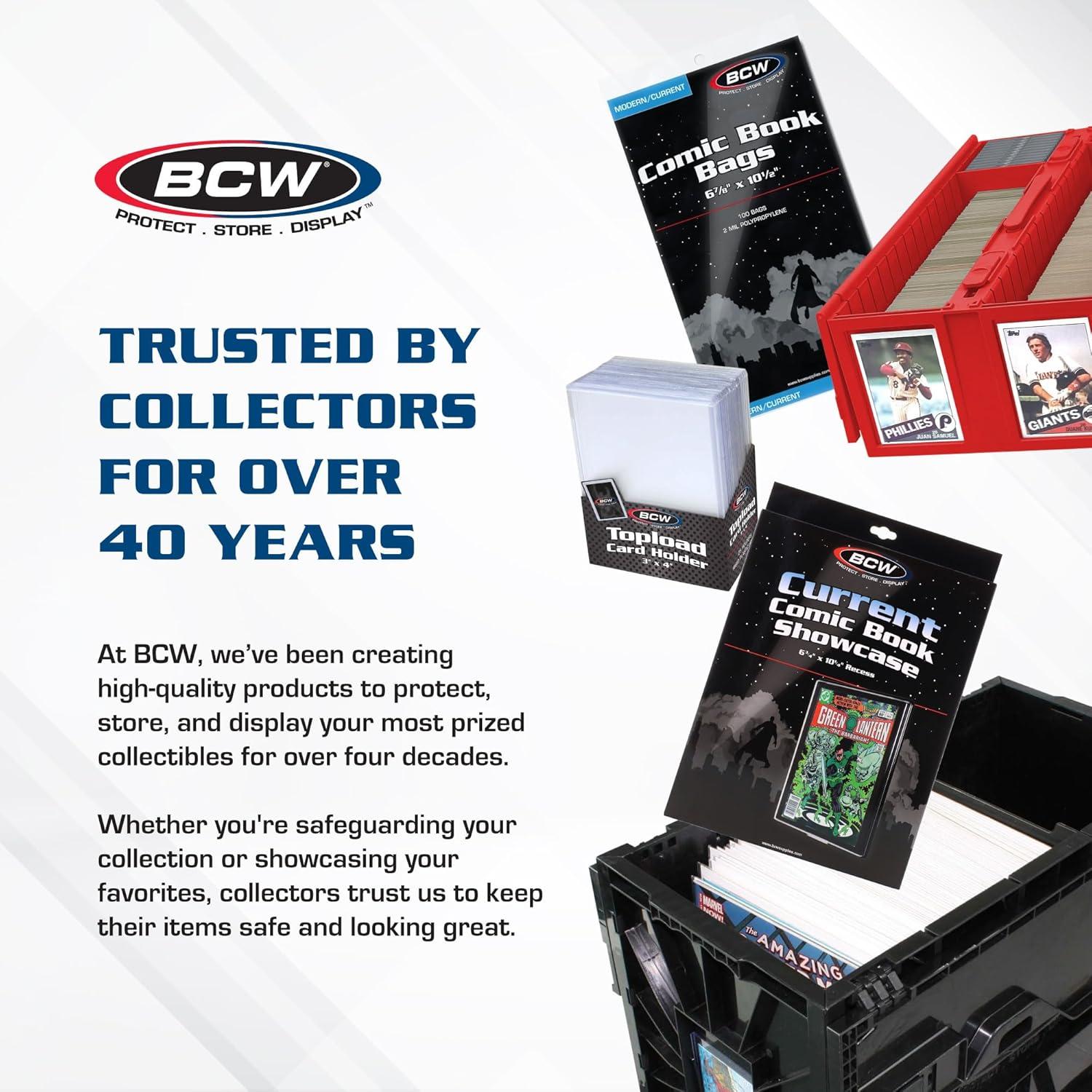 Caja de Cartas BCW - Almacenamiento Rojo para 1600 Cartas