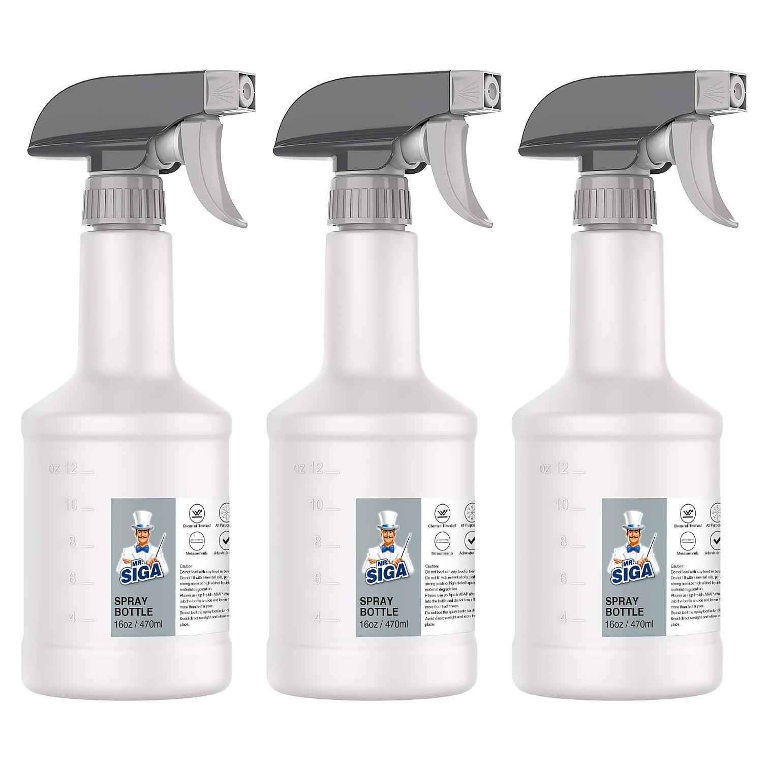 Botellas de Spray Reutilizables MR.SIGA 470ml Paquete de 3