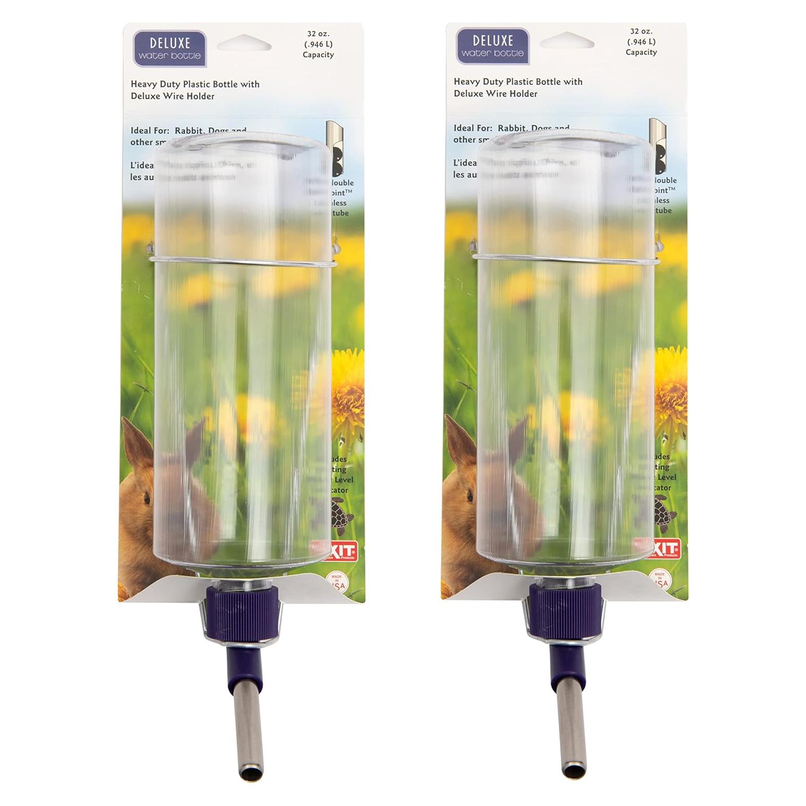 Botellas de Agua Lixit 32oz para Conejos y Hurones - Paquete de 2