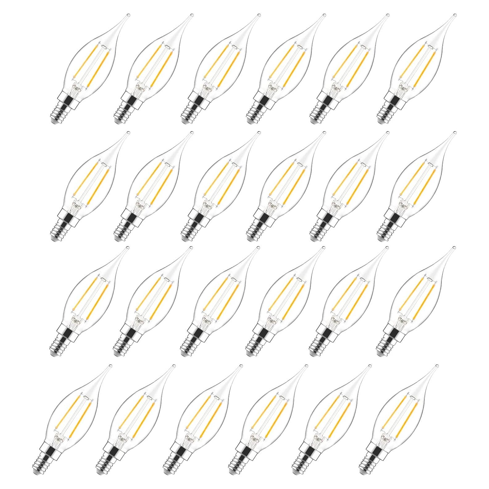 Bombillas LED Candelabra Dimmable Sengled CA10 40W 24 Pzas