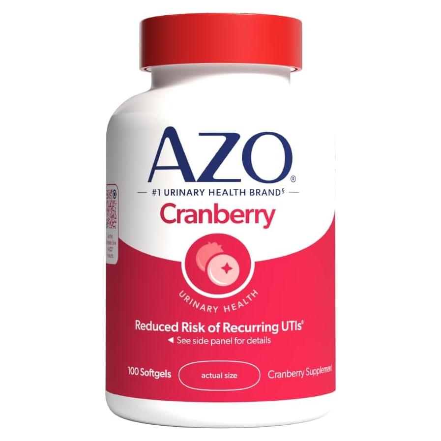 Suplemento de Arándano AZO 100 Cápsulas Blandas Sin Azúcar