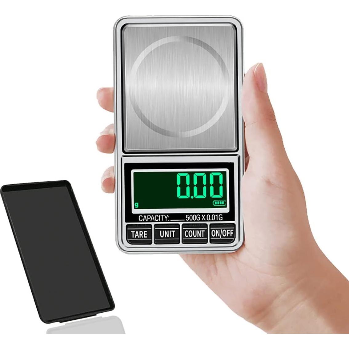 Mini Balanza Digital de Precisión EDCWDTYYEC 1kg/0.01g Plata