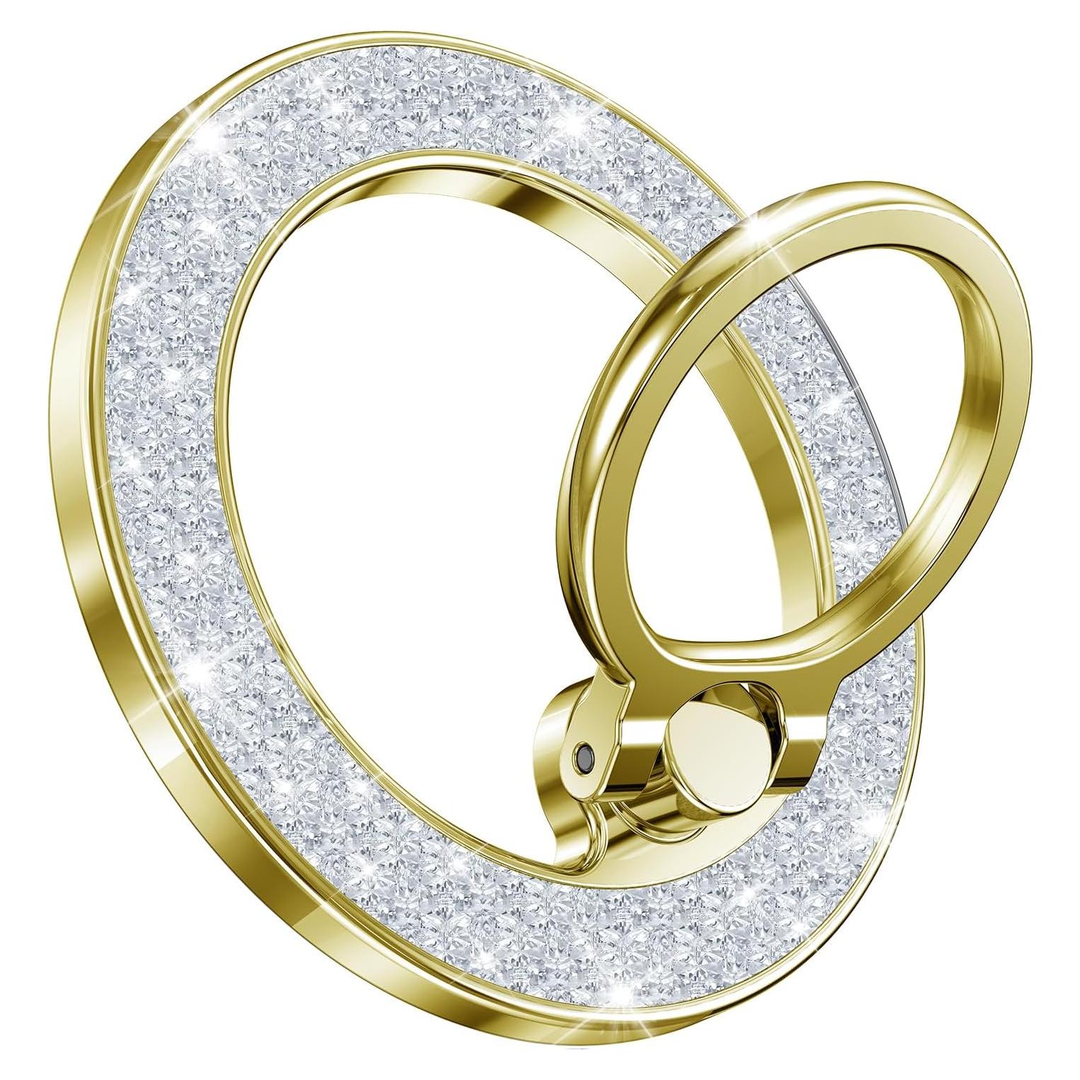 Soporte Magnético para Teléfono AREDAN Dorado, Carga Inalámbrica