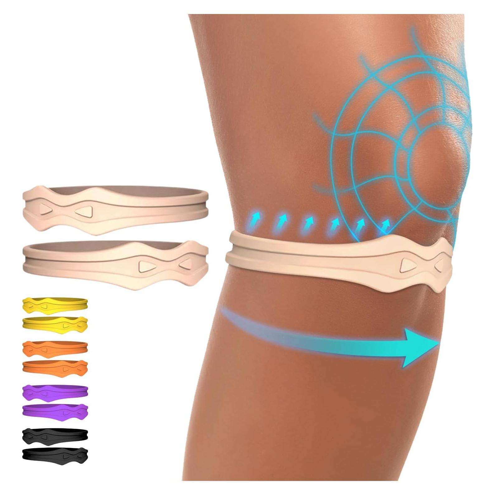 Faja de Rodilla Fitgeno Beige - Soporte Patelar para Alivio del Dolor