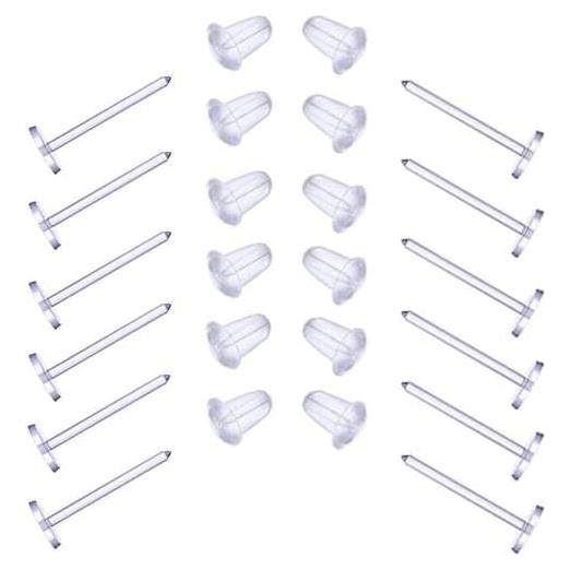 Pines de Aretes de Plástico Invisible Elfstone 200 Piezas