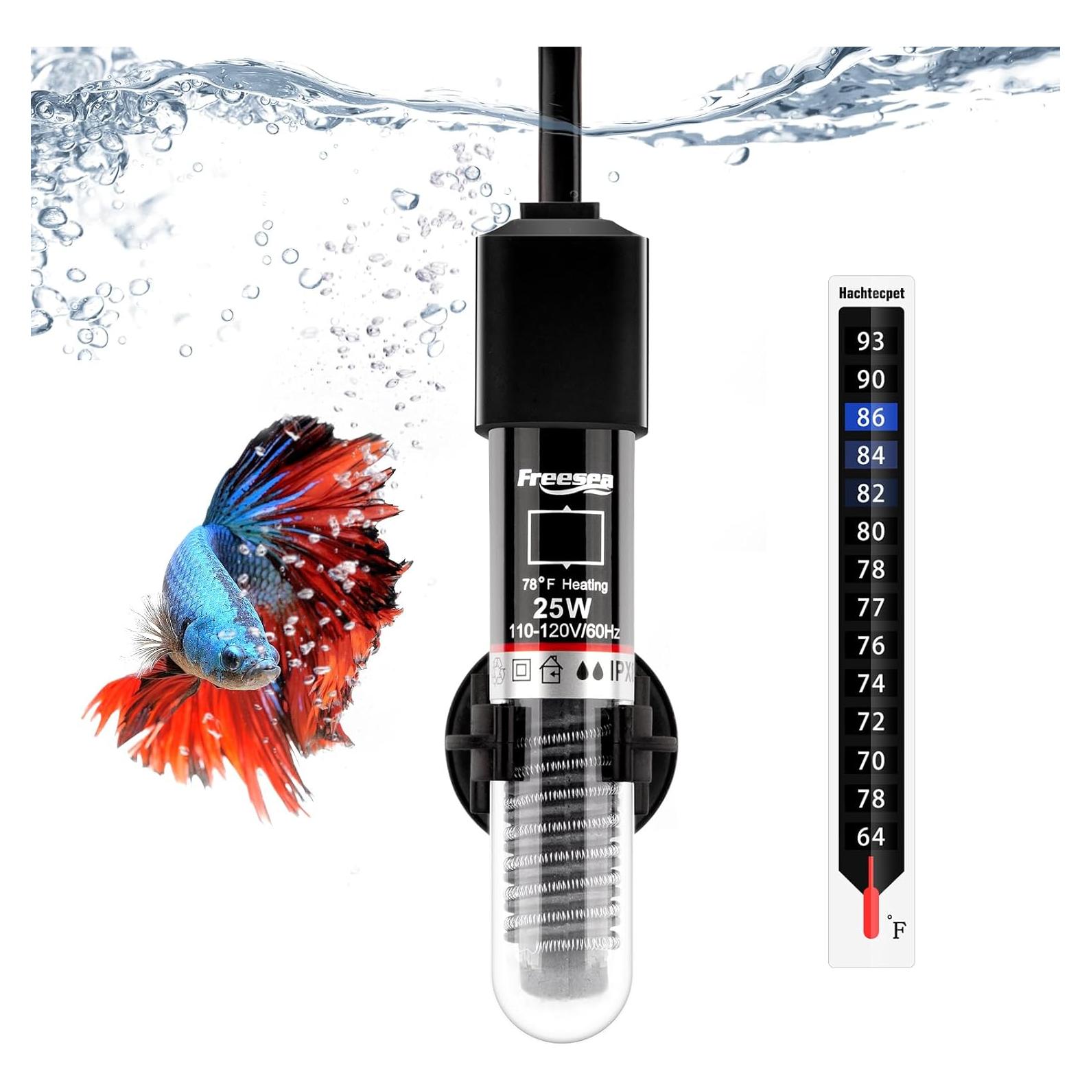 Calentador de Acuario FREESEA 25W Sumergible para Betta