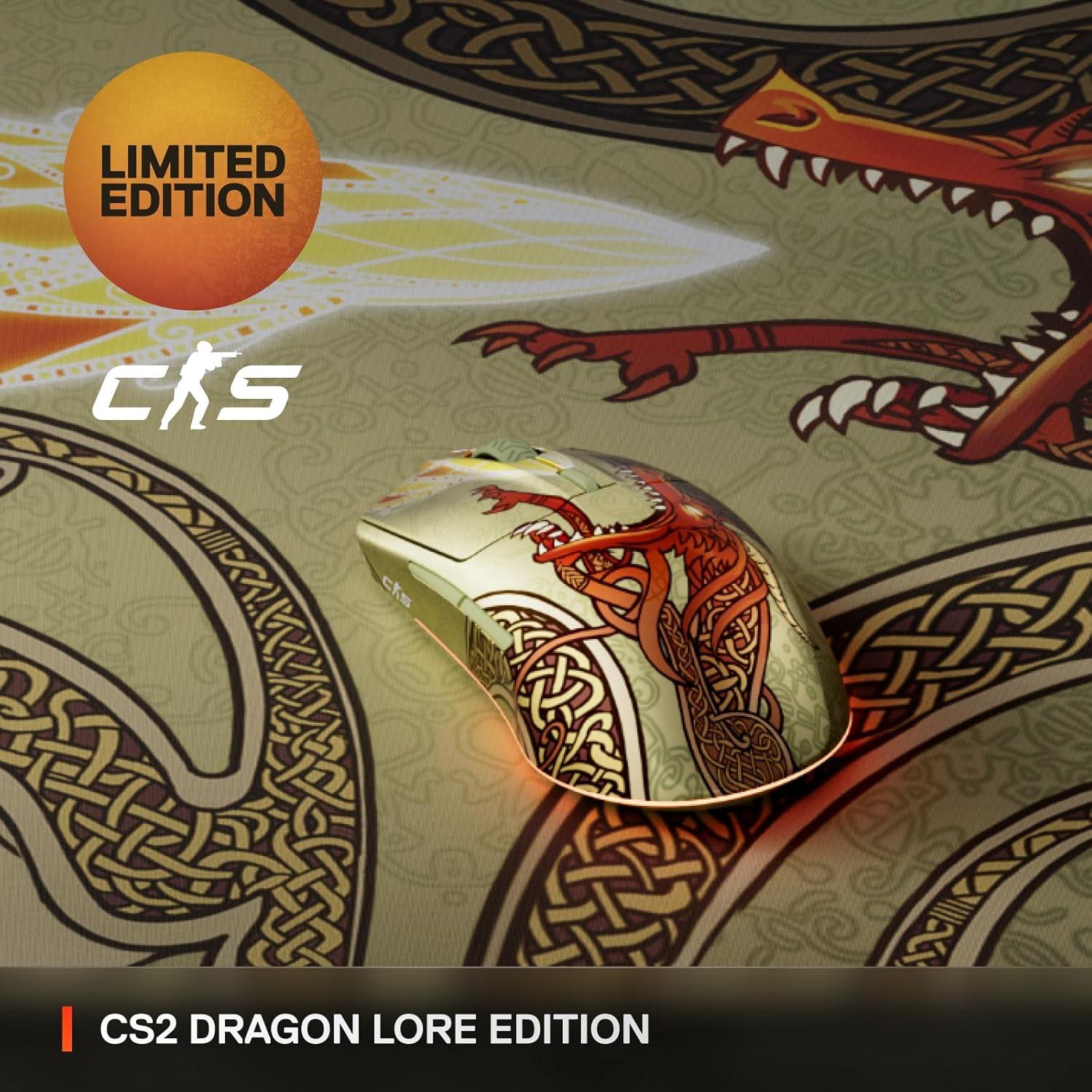 Ratón Gaming Inalámbrico SteelSeries CS2 Dragon Lore - 18K DPI