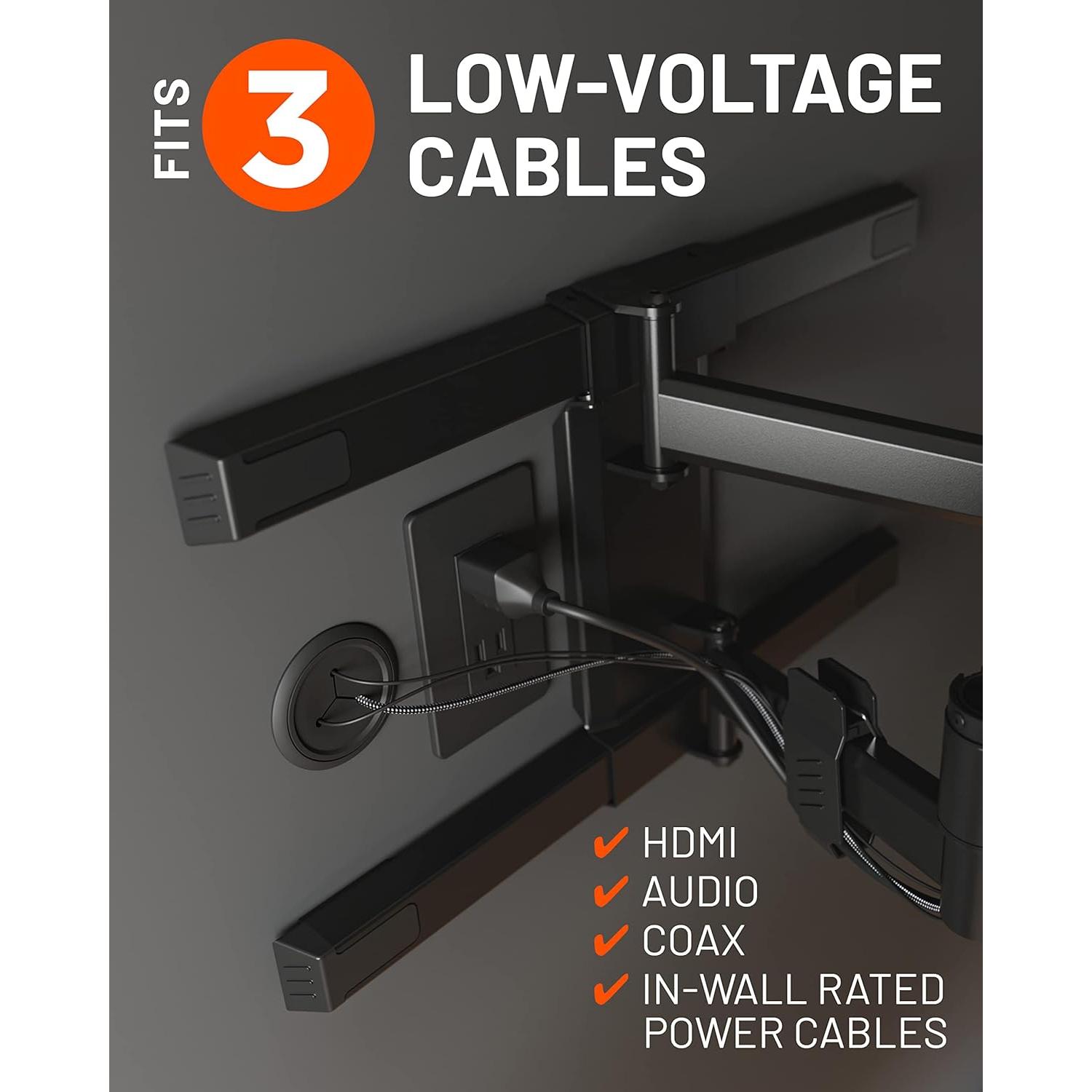 Ocultador de Cables ECHOGEAR Mini 2.5" (6.35 cm) Negro