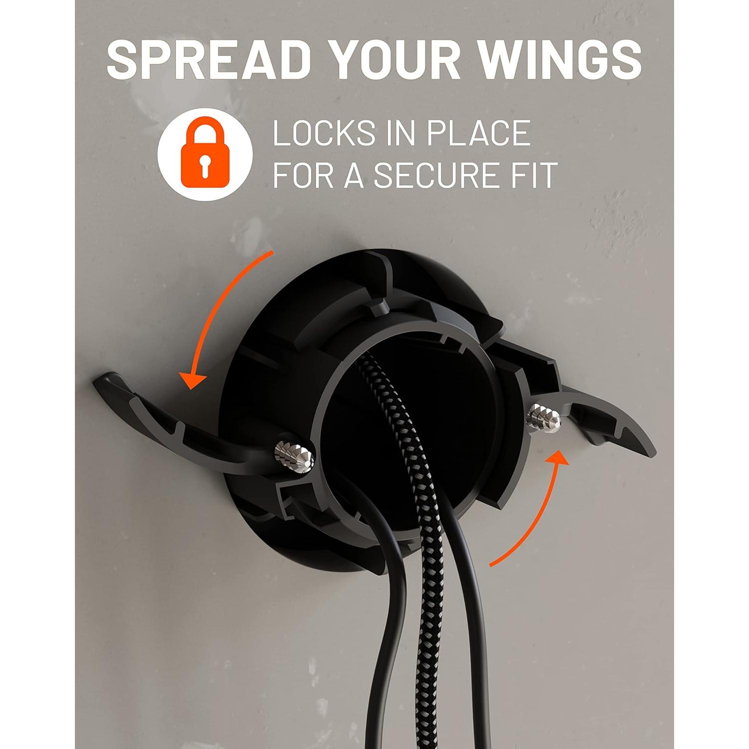 Ocultador de Cables ECHOGEAR Mini 2.5" (6.35 cm) Negro