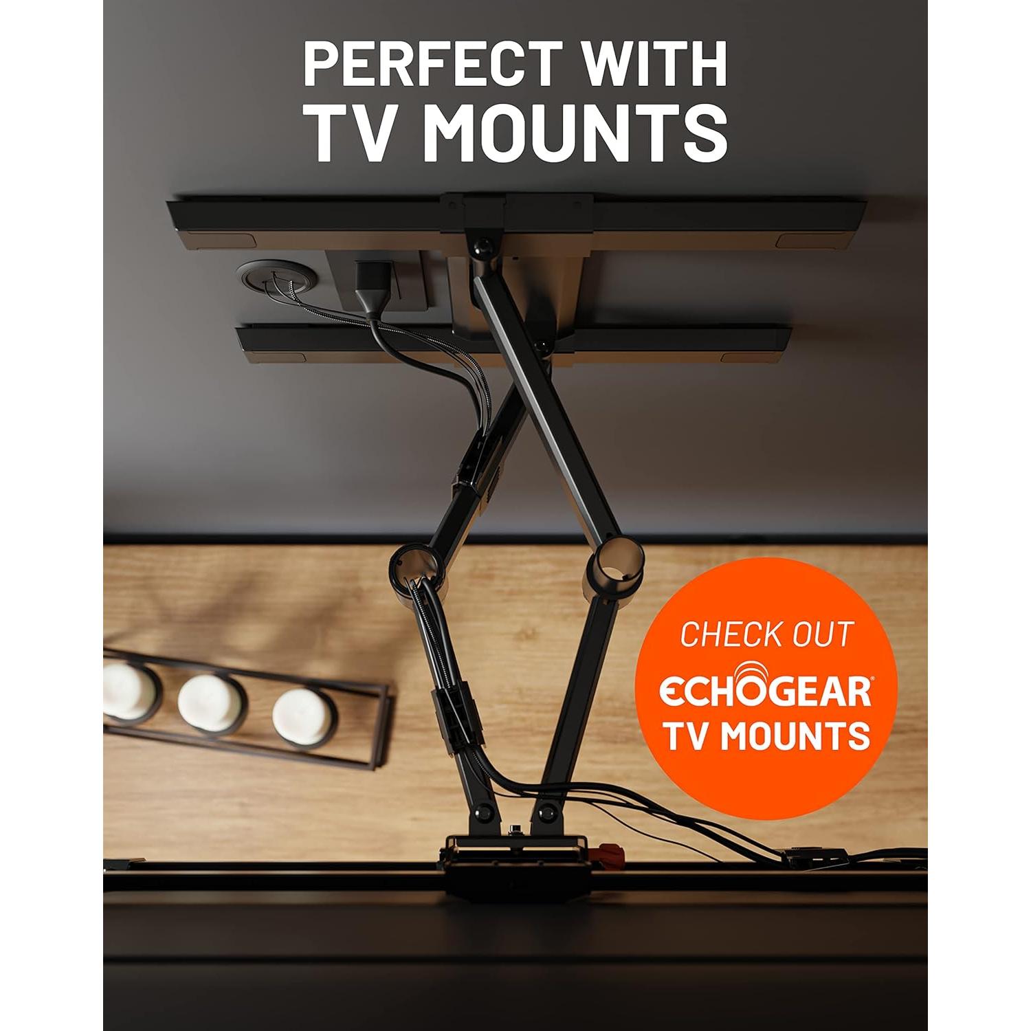 Ocultador de Cables ECHOGEAR Mini 2.5" (6.35 cm) Negro