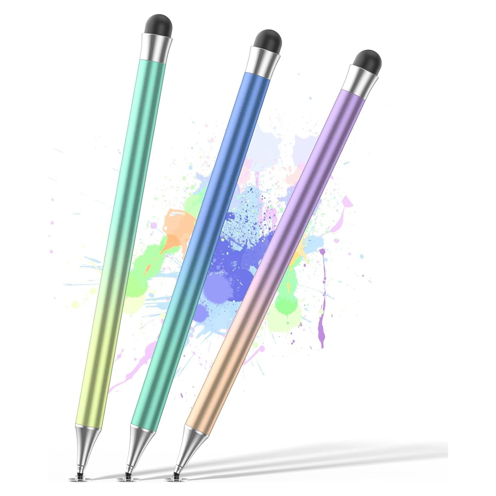 Lápices Stylus Coloridos OOCLCURFUL para Pantallas Táctiles - 3 Pcs