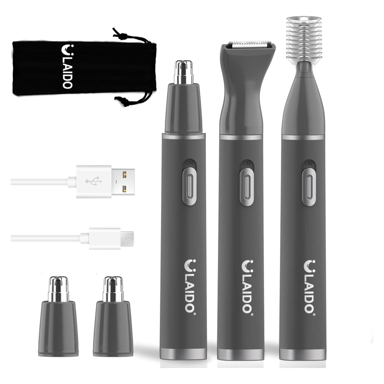 Recortador de Vello Nasal ULAIDO 3 en 1 Recargable USB-C