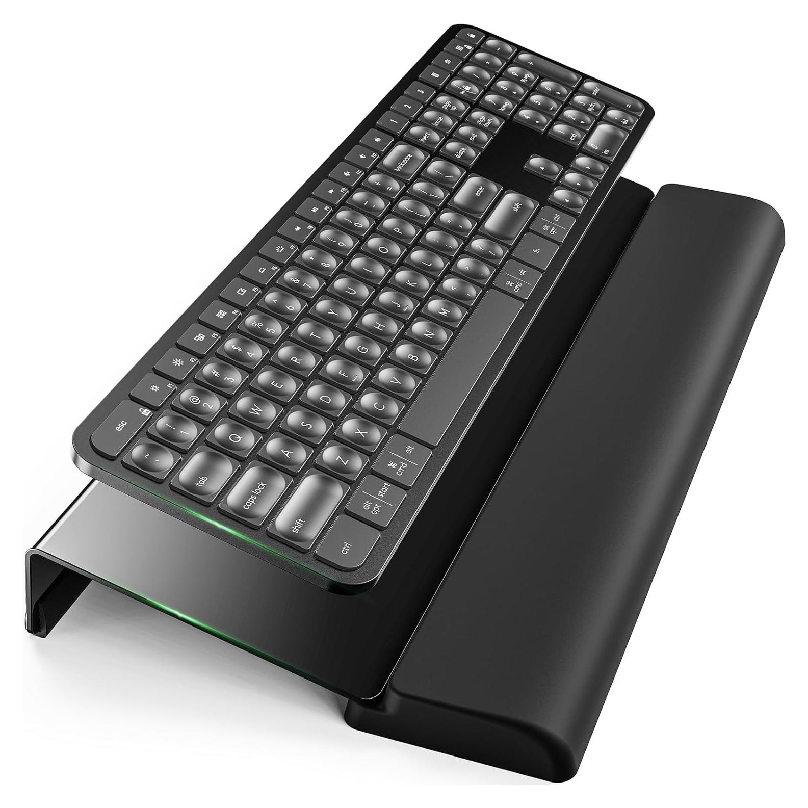 Soporte de Teclado Ergonómico Klearlook con Reposamuñecas Negro