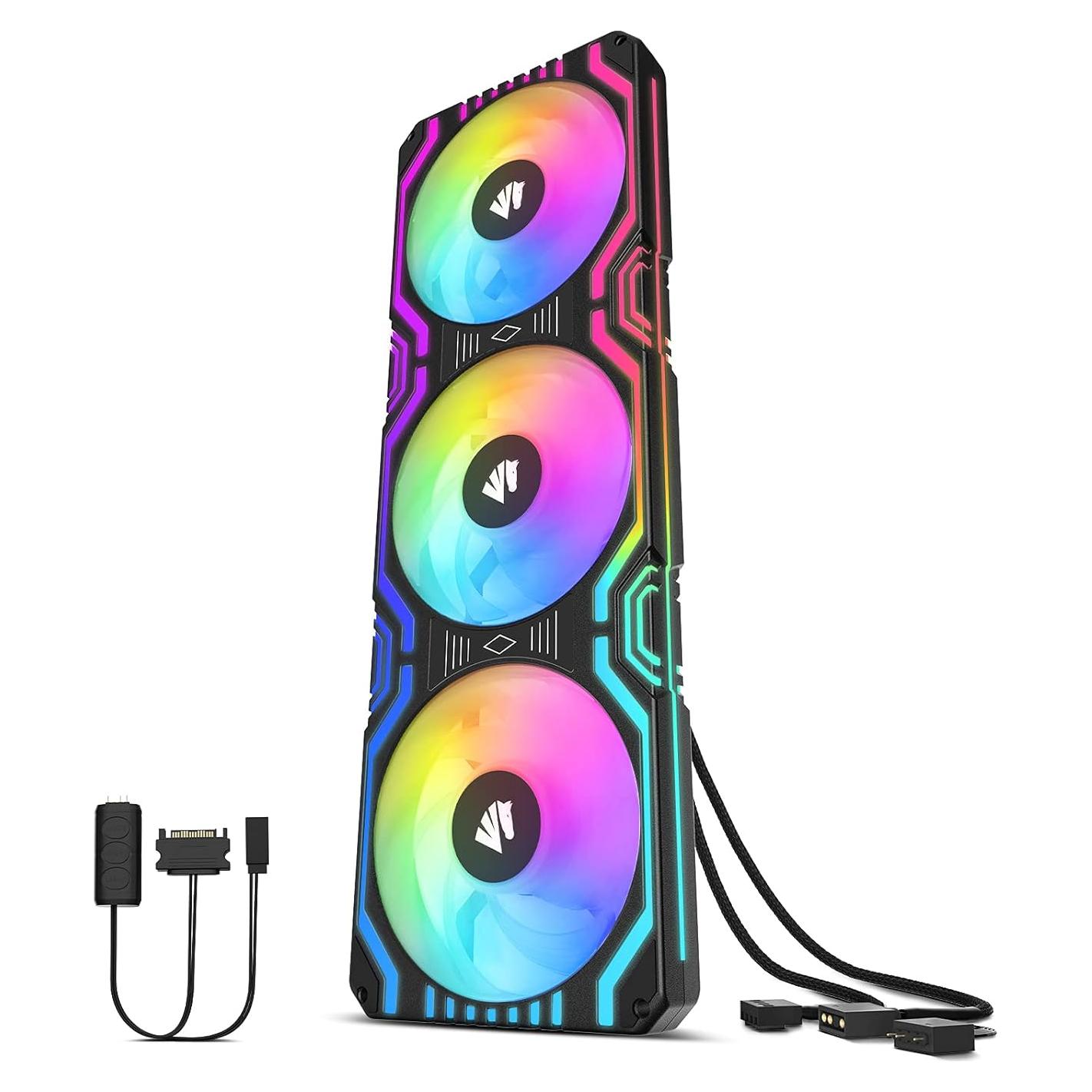 Ventilador RGB Asiahorse Matrix 360mm 56 LEDs PWM Silencioso