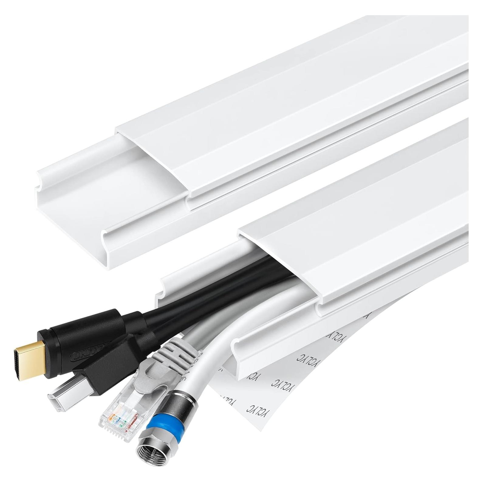 Ocultador de Cables YCLYC 159.5cm PVC Blanco Pintable