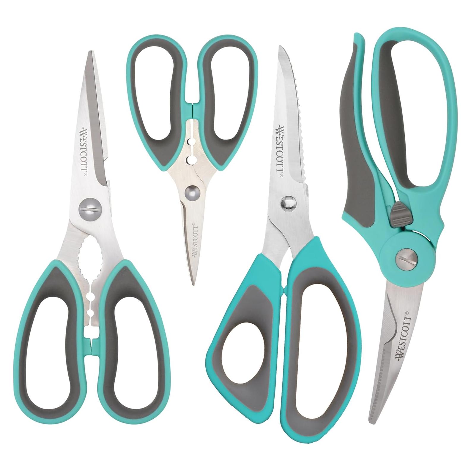 Tijeras de Cocina Westcott de Titanio 4pk - Versátiles y Duraderas