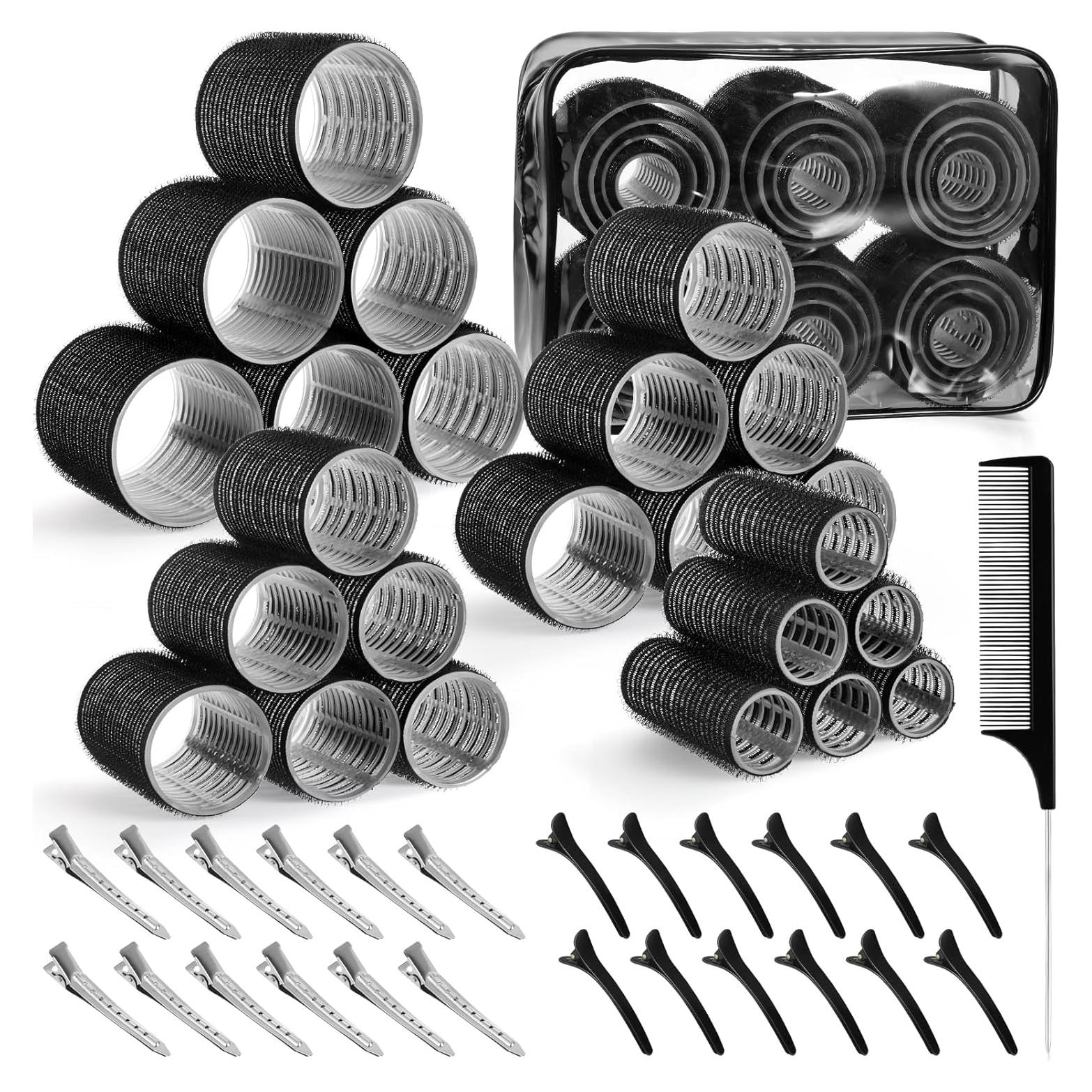 Juego de Rulos Autoadhesivos Obeoby - 50 Piezas en 4 Tamaños