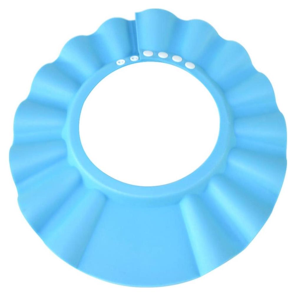 Gorro de Baño Ajustable para Bebés y Niños - EVA Azul