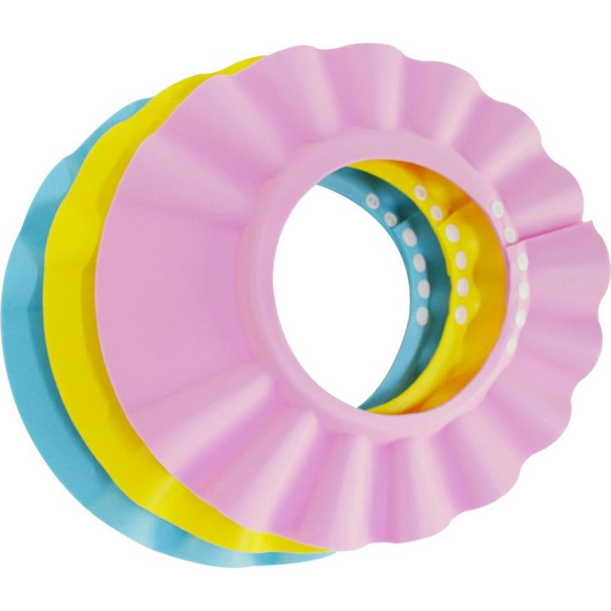 Gorro de Baño Ajustable para Bebés y Niños - EVA Azul