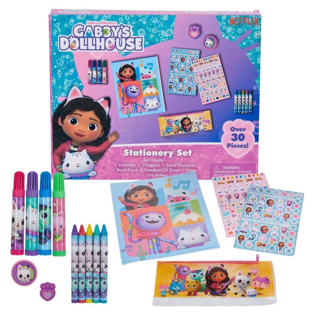 Set de Arte Gabbys Dollhouse 30 Pzs. con Estuche y Pegatinas