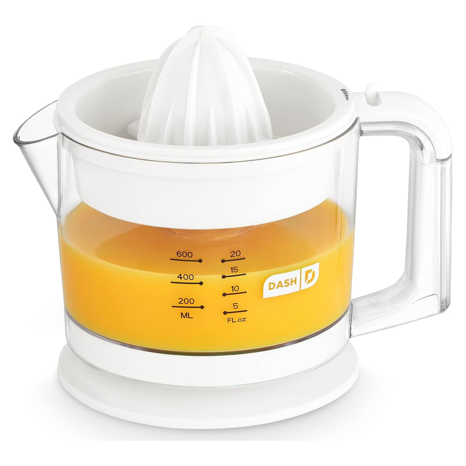 Extractor de Jugo de Cítricos Dash Doble 20 oz Blanco