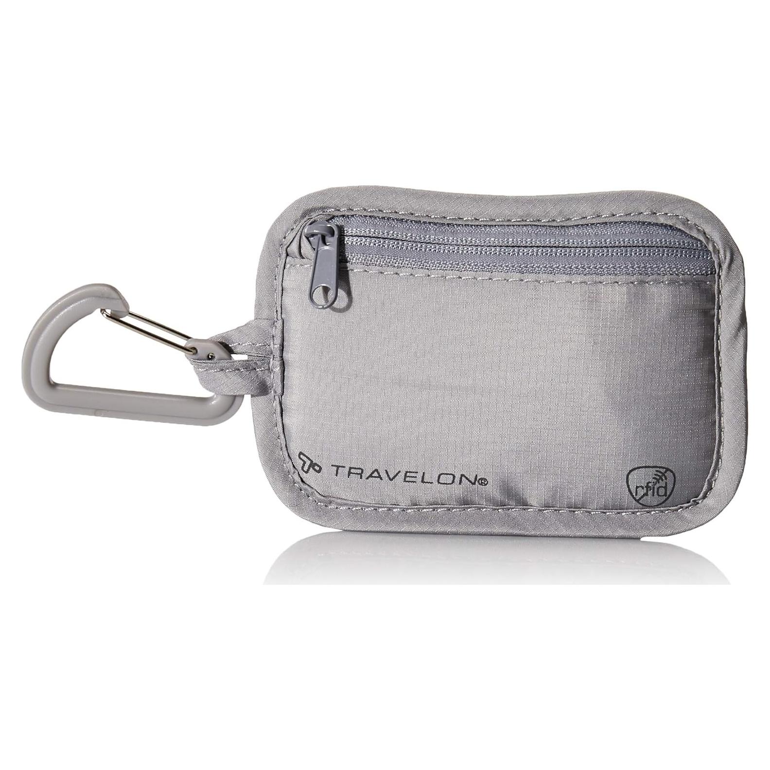 Bolsa de Almacenamiento Antirrobo RFID Travelon Gris 12.7x8.9cm