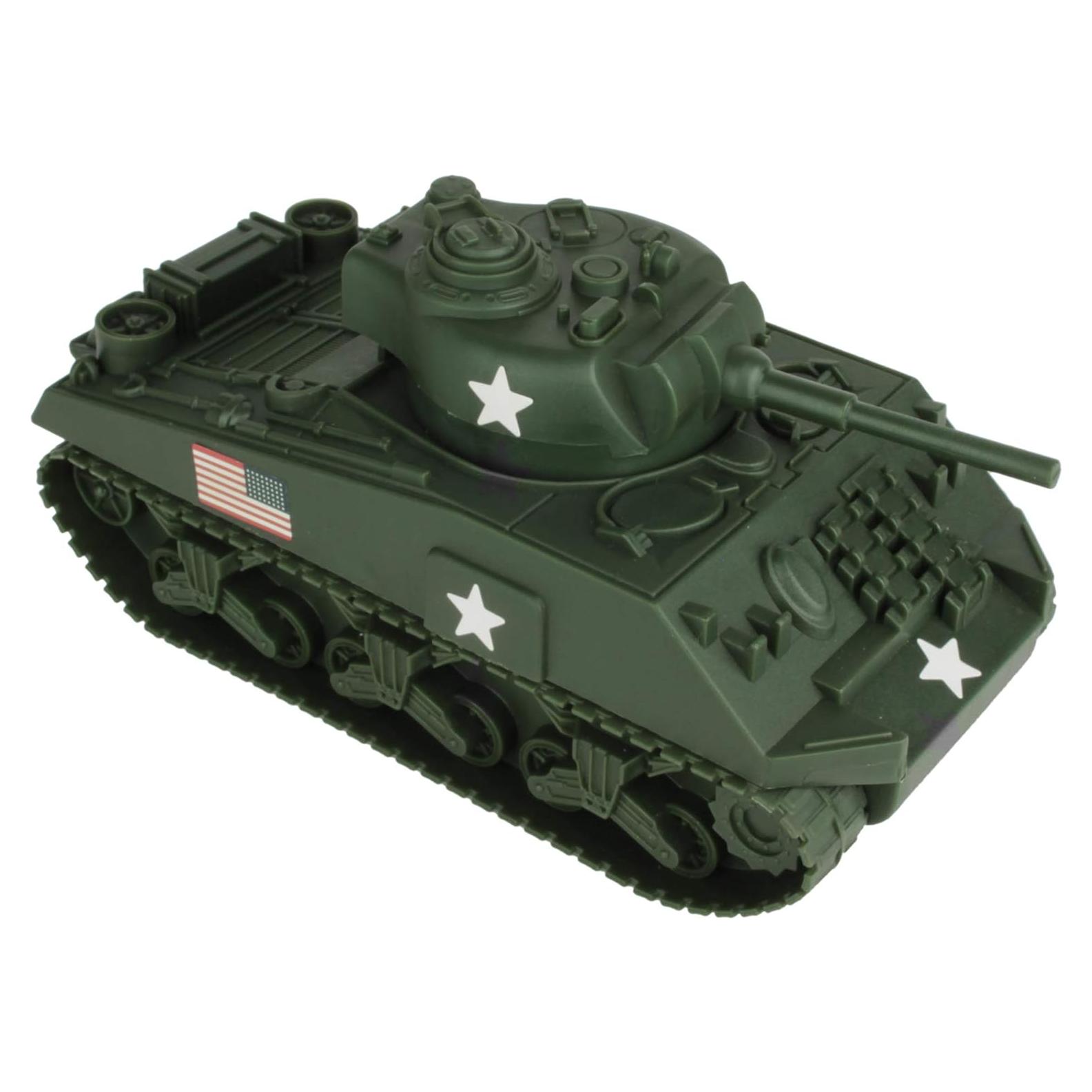 Tanque BMC WW2 Sherman M4 Verde Oscuro 1:32 para Coleccionistas