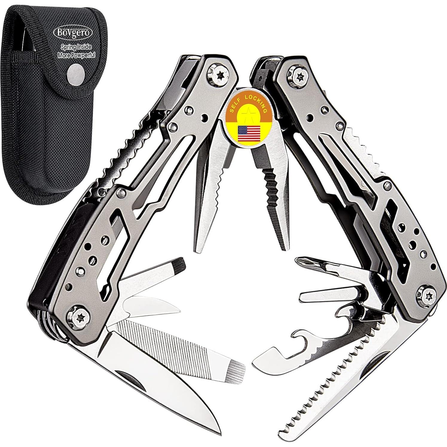 Alicate Multiherramienta 15 en 1 Bovgero Acero Inoxidable