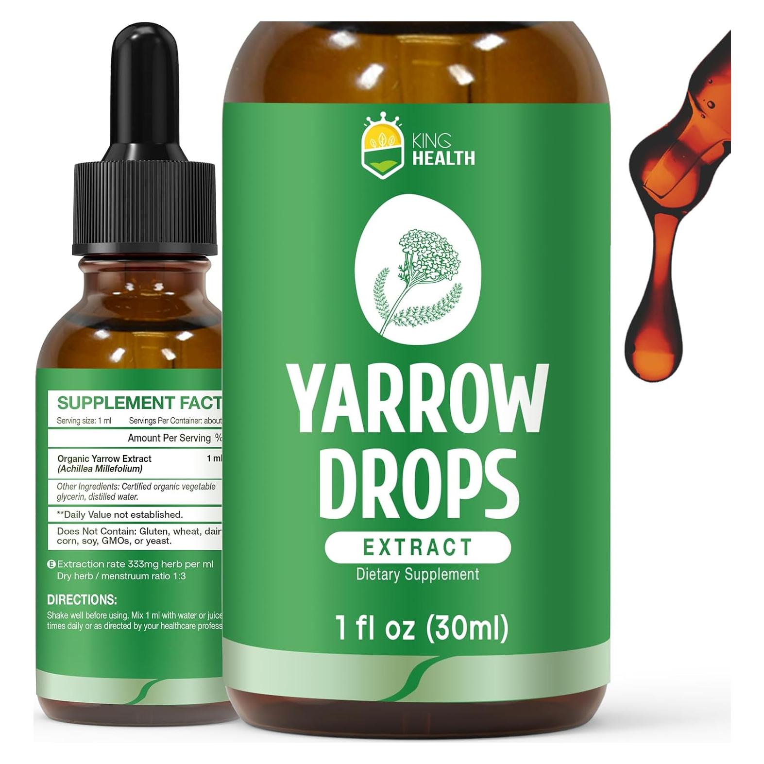 Tintura de Milenrama Orgánica KingHealth 29.57 ml Vegana